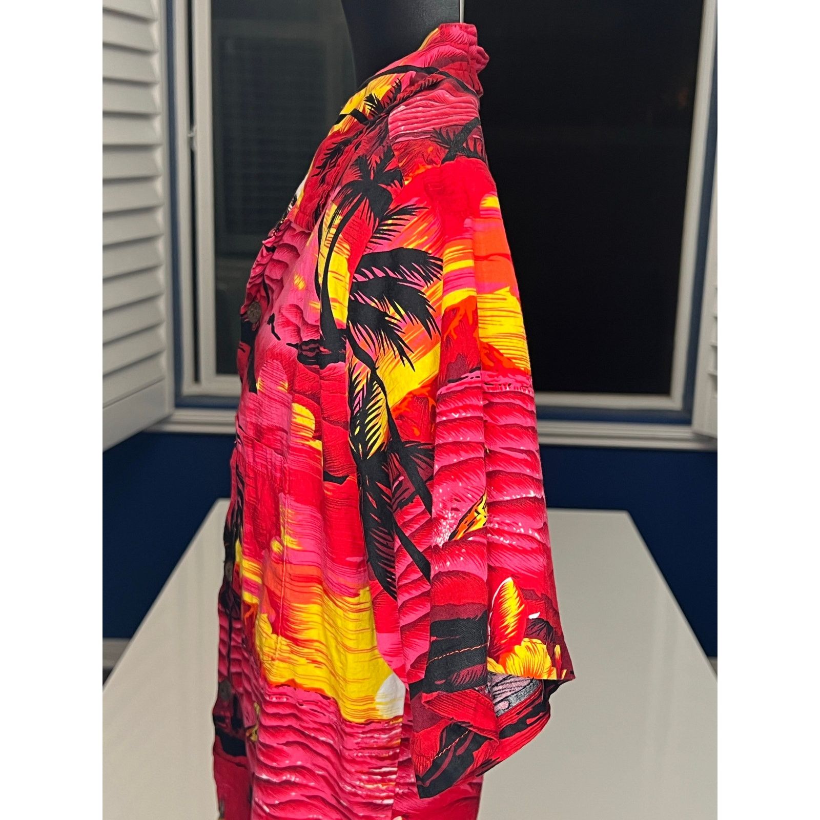 Other PalmWave Hawaiian Button-Up Shirt Tropical Surfer Floral Size US S / EU 44-46 / 1 - 7 Thumbnail