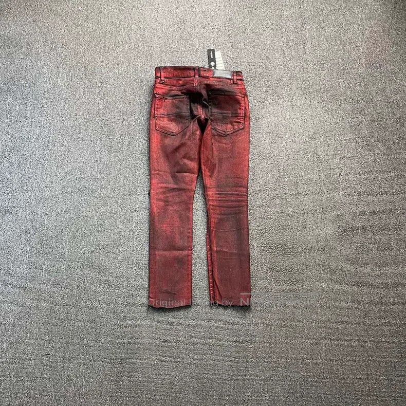 Amiri Amiri Black and Red Denim Pants Size US 29 - 2 Thumbnail