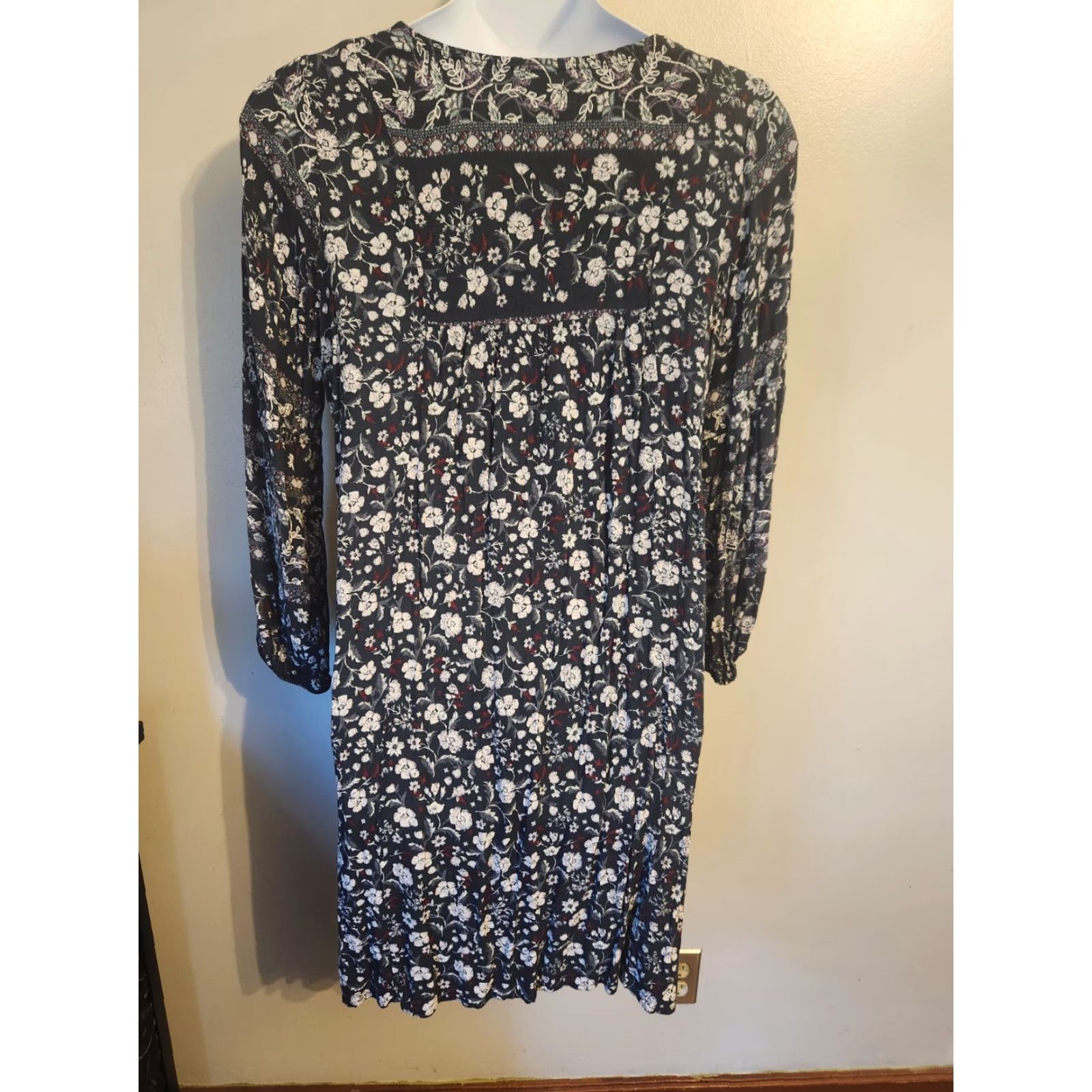 Vintage Knox Rose Dress Embroidered Trim Floral Shift Hippie Boho 2X XXL Size XXL / US 16-18 / IT 52-54 - 6 Thumbnail