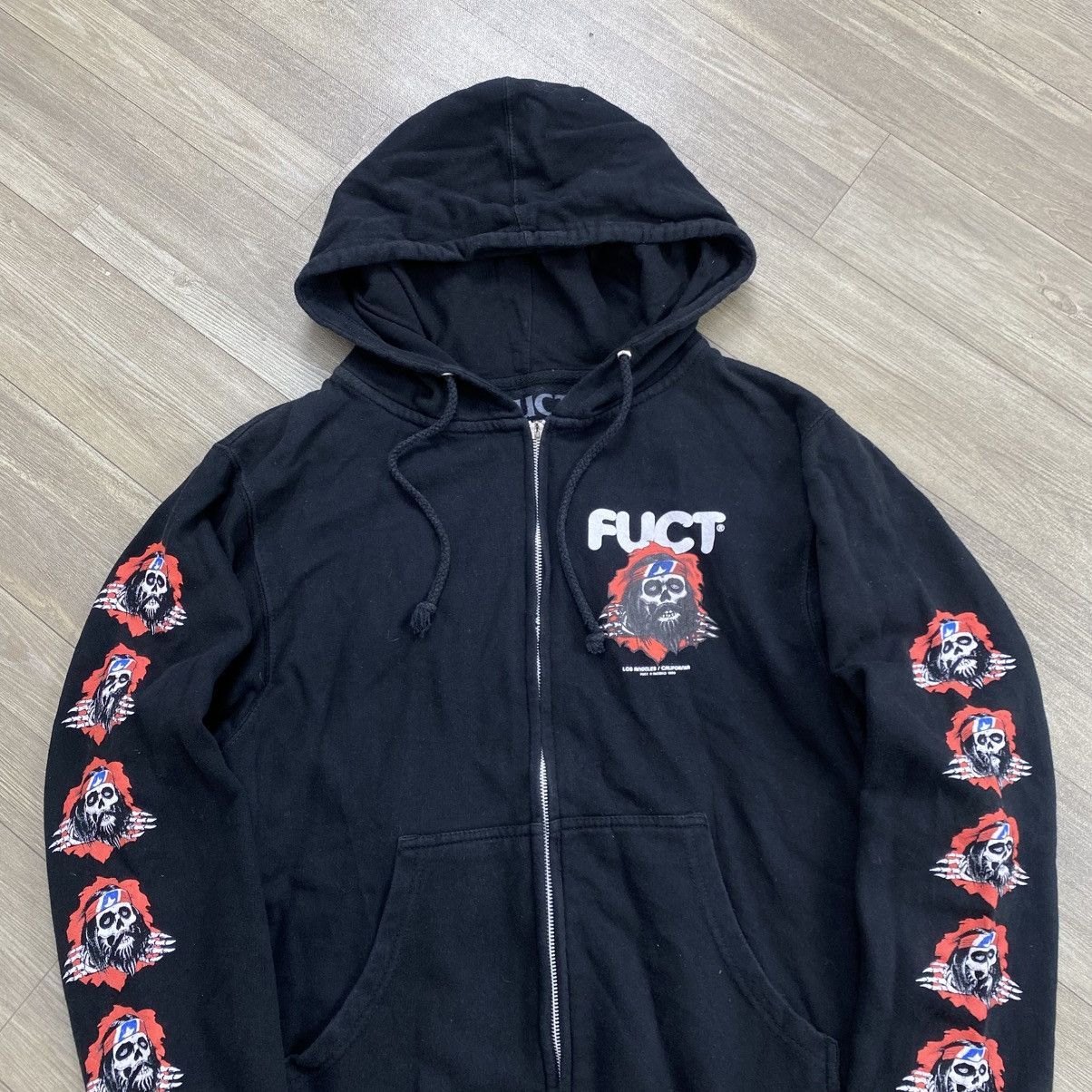FUCT 2000s FUCT Bones Tapped Logo Skateboarding Zip Hoodie Size US S / EU 44-46 / 1 - 13 Thumbnail