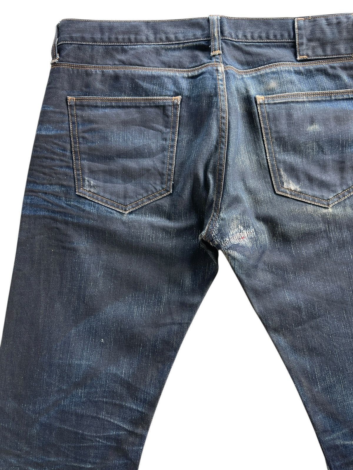 Vintage Ring Milano Distressed Waxed Denim Size US 33 - 7 Thumbnail