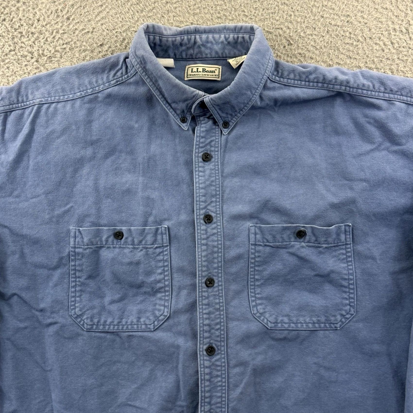 Vintage VINTAGE LL Bean Shirt Mens 2XL Tall Blue Button Chamois Flannel 90s Hunting USA Size US XXL / EU 58 / 5 - 3 Thumbnail