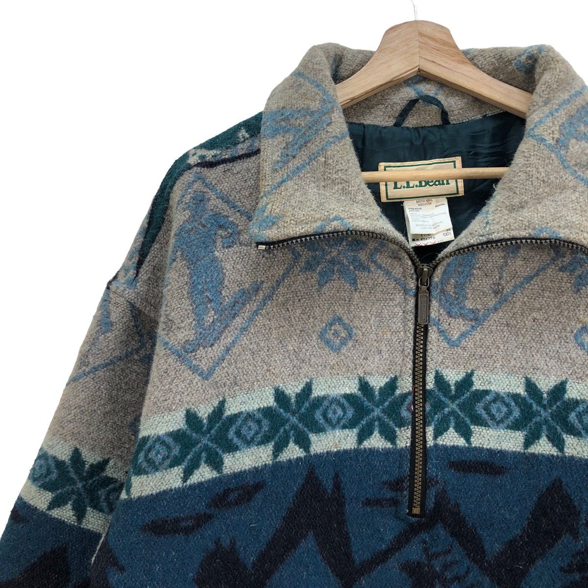 L.L. Bean 🔥Vintage LL Bean Aztec Full Print Story On Jacket Size US M / EU 48-50 / 2 - 7 Thumbnail