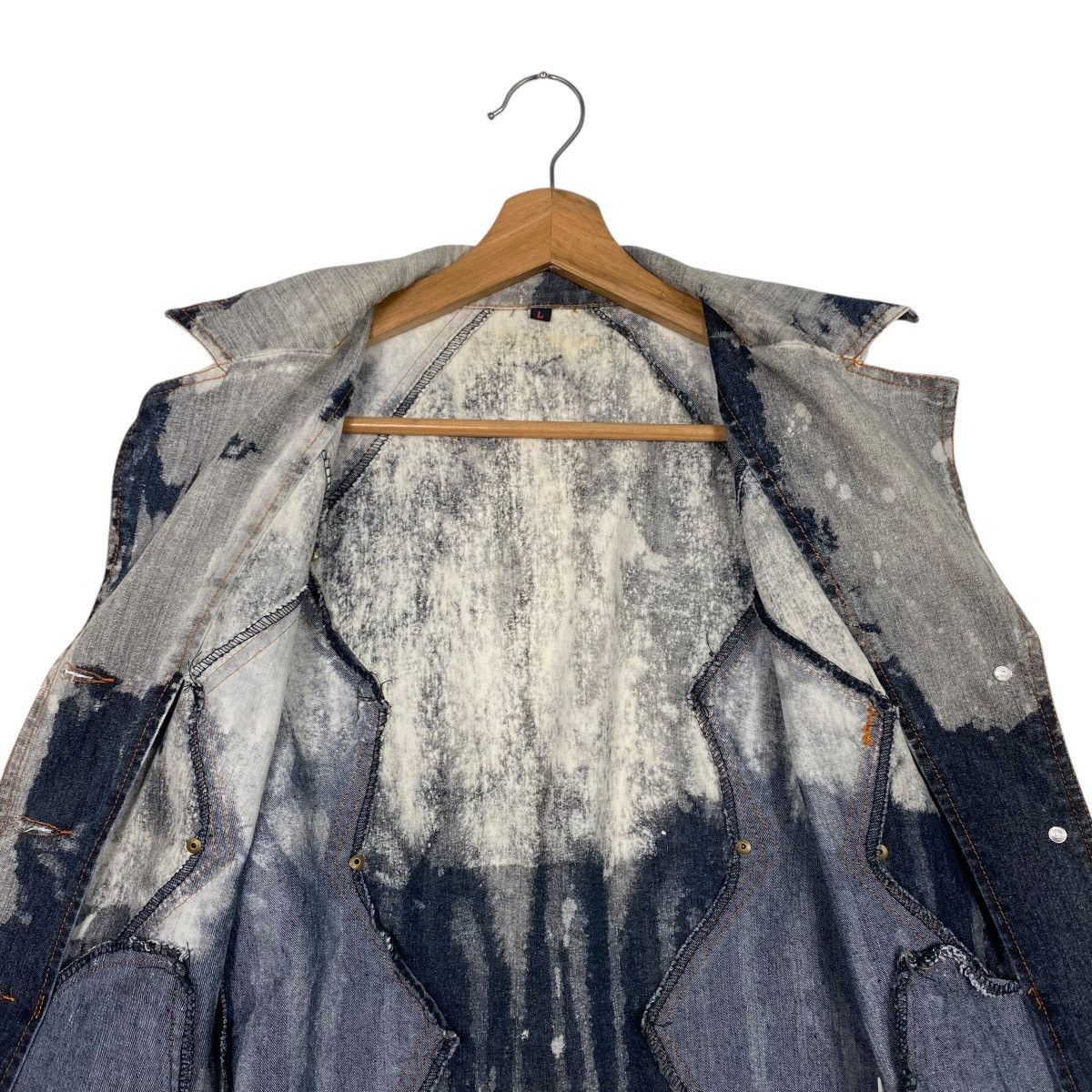 Japanese Brand Vintage Y2K ICHIOKU Fairy Grunge Cropped Denim Jacket Size US L / EU 52-54 / 3 - 12 Thumbnail