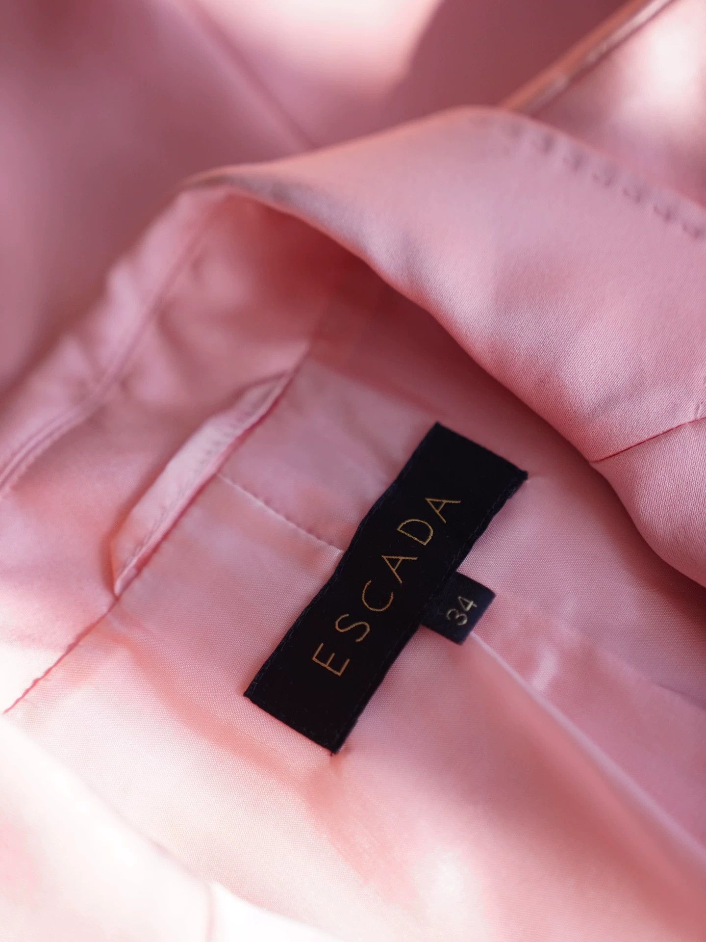 Escada Escada Peach Pink Gem Button Blazer S/M Size XXS / US 00 / IT 34 - 7 Thumbnail