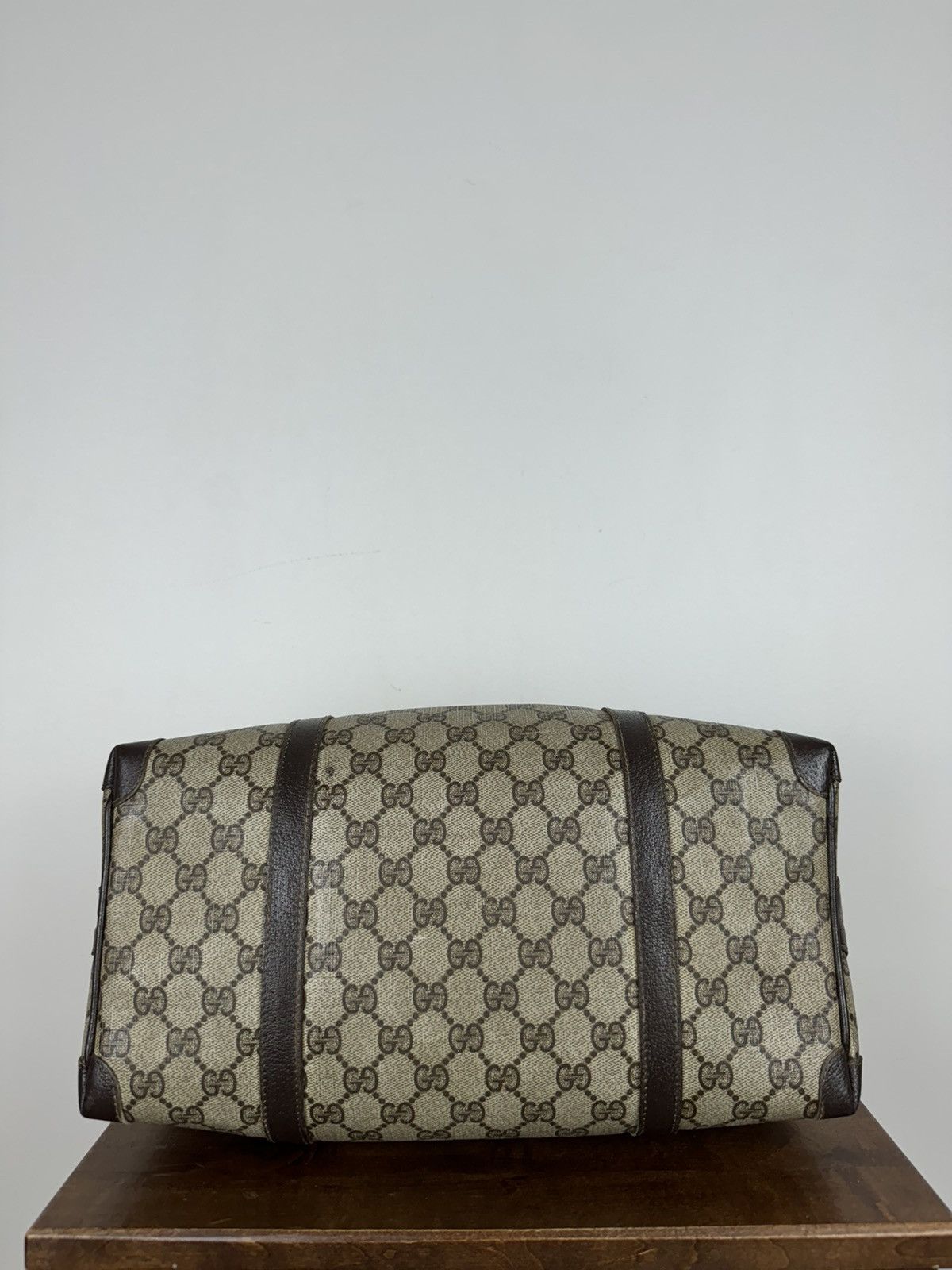 Gucci Luxury vintage rare Gucci leather Boston Bag original item Size ONE SIZE - 7 Thumbnail