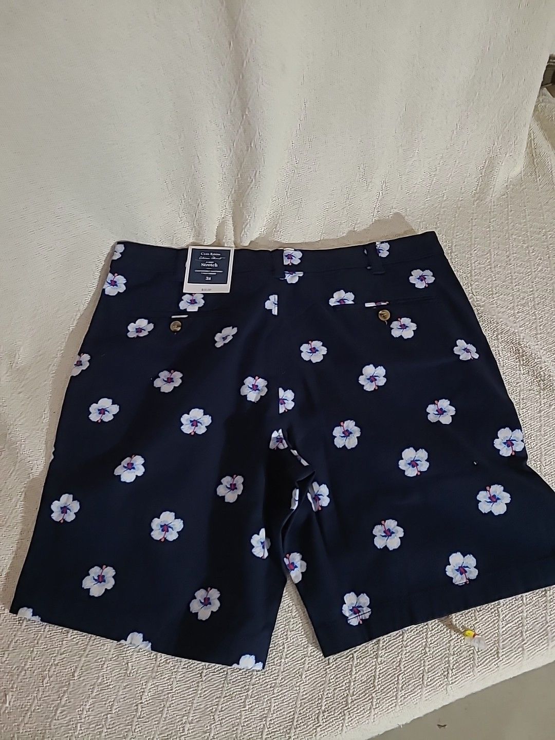 Other CLUB ROOM NAVY 34 HAWAIIAN STRETCH CHINO SHORTS MENS NEW Size US 34 / EU 50 - 4 Thumbnail