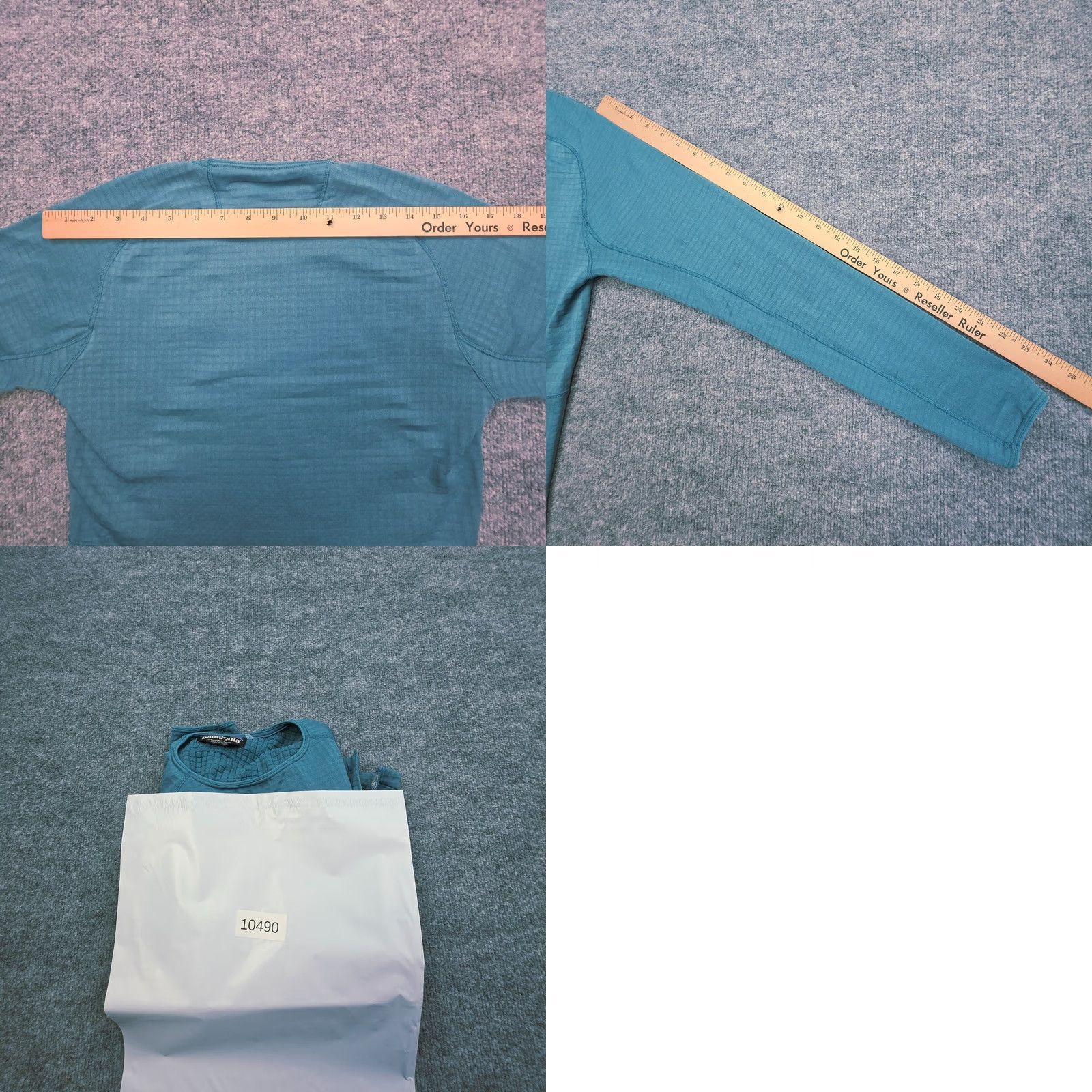 Patagonia Patagonia R1 Crew Neck Fleece Pullover Women's Small Blue-Green Tate Waffle 1/4 Zip Hiking Activewear Regular Bodice Size S / US 4 / IT 40 - 9 Thumbnail