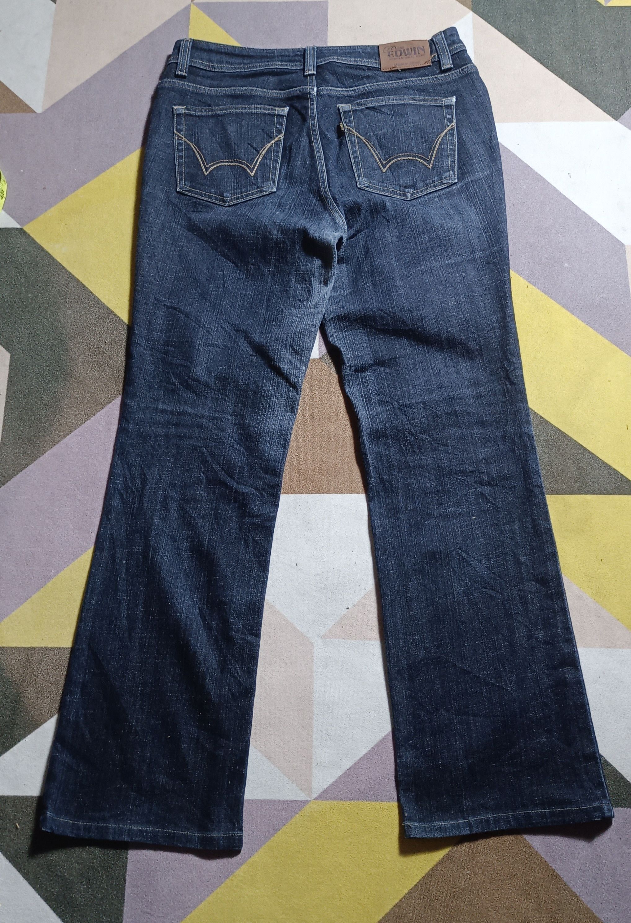 Edwin × Japanese Brand × Jean Flare💥 Miss Edwin International Basic Denim Jeans Size 32" / US 10 / IT 46 - 3 Thumbnail