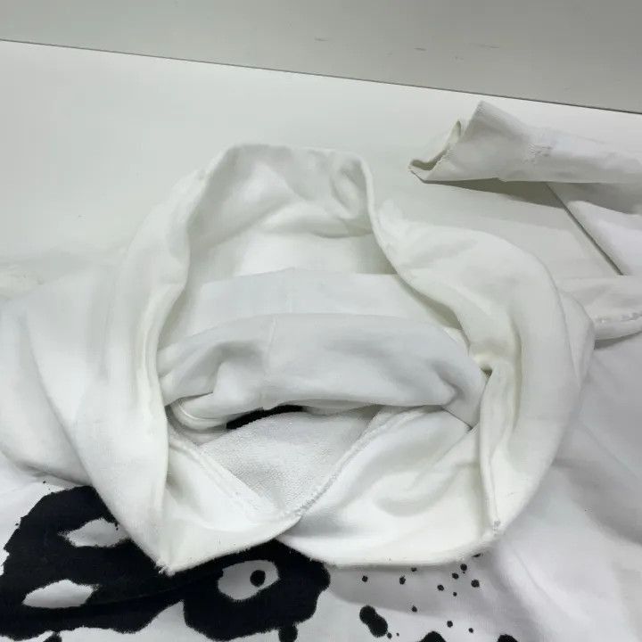 Balenciaga Balenciaga White Hand Drawn Logo Hoodie 0079-2507 Size US XS / EU 42 / 0 - 6 Thumbnail