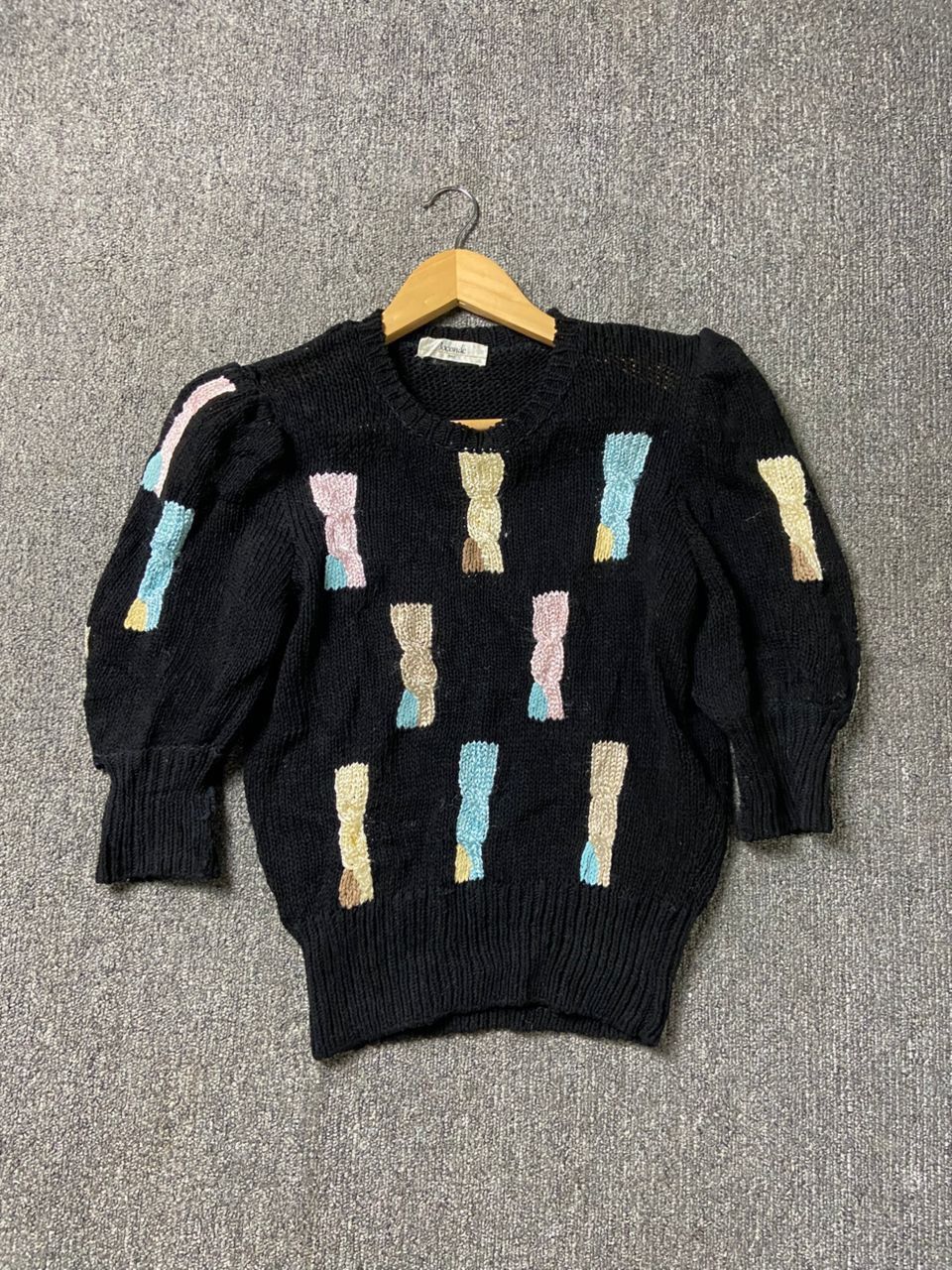 Japanese Brand JOCONDE Brand Colourful Knitwear with Puffs (192) Size XS / US 0-2 / IT 36-38 - 1 Thumbnail