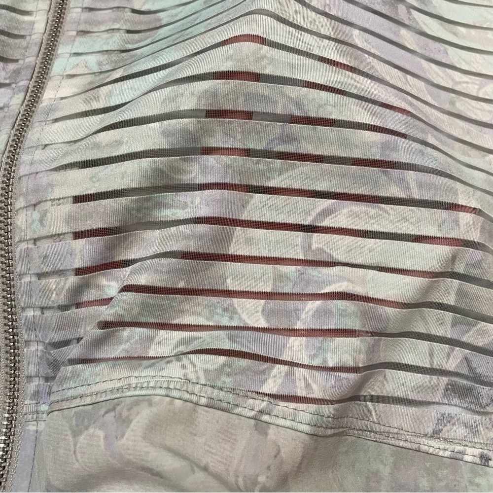 Chicos New Chico's Zenergy Ana Printed Stripe Jacket Light Blue Ja Size XL / US 12-14 / IT 48-50 - 9 Thumbnail