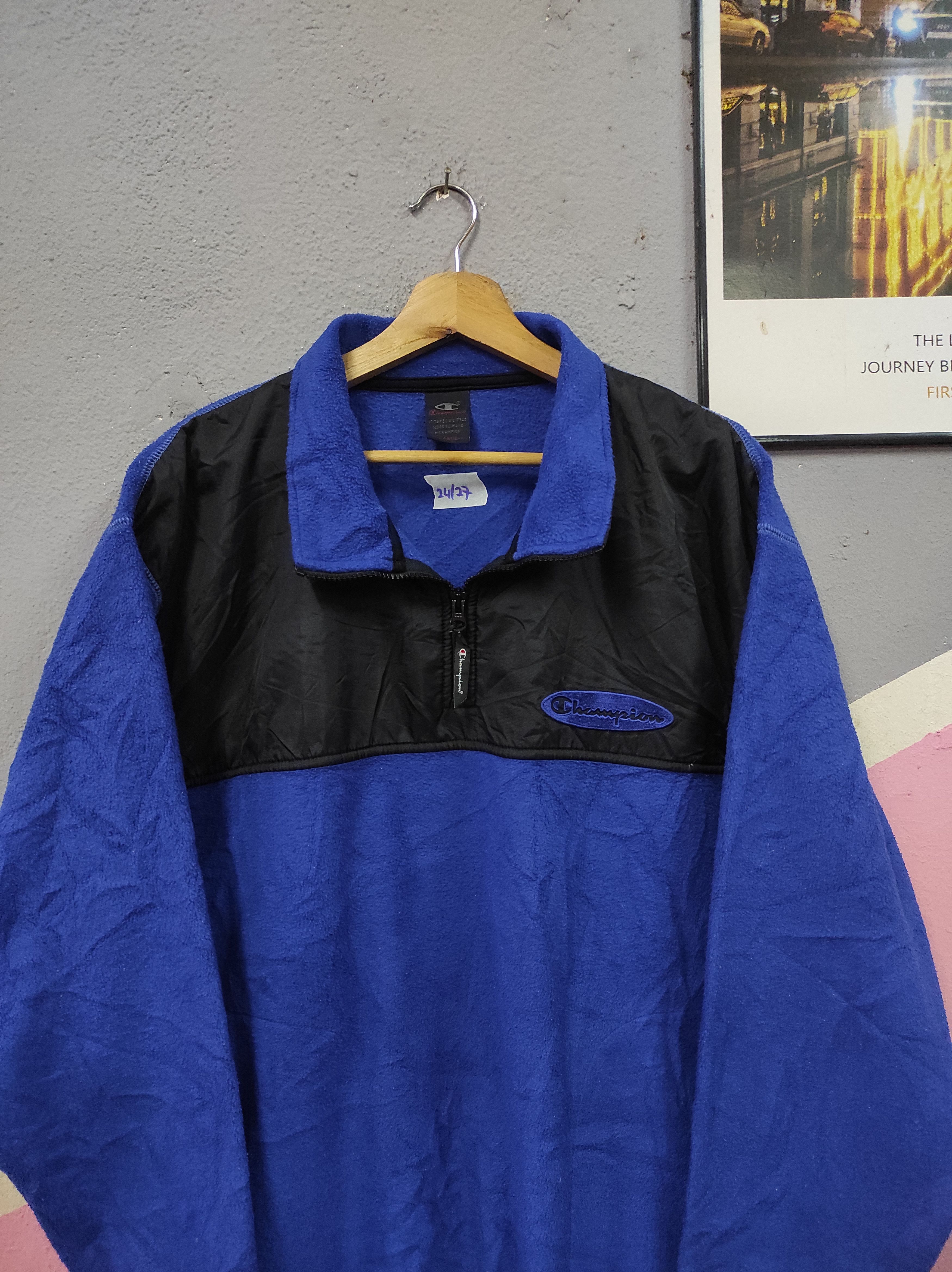 Champion CHAMPION EMBROIDERY HALF ZIPPER SWEATSHIRT FLEECE Size US L / EU 52-54 / 3 - 2 Thumbnail
