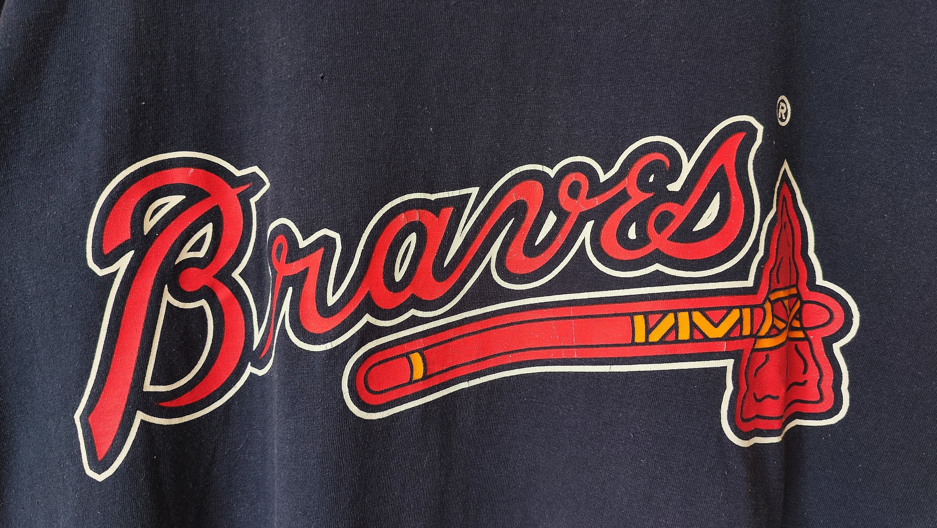 MLB Vintage 90s MLB Atlanta Braves x Salem Full Jersey Tshirt Size US XL / EU 56 / 4 - 4 Thumbnail