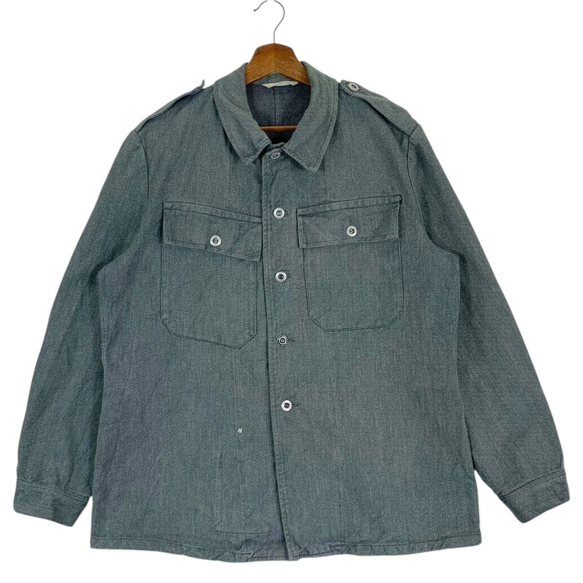 Vintage Vintage Buttoned Up Denim Jacket Size US M / EU 48-50 / 2 - 1 Thumbnail