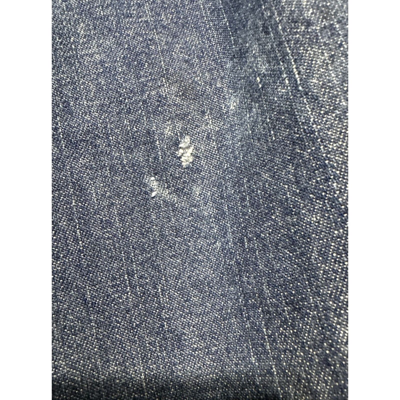 Vintage Ticomela Bocomal FR Flame-Resistant Jeans Men 34x30 Denim Blue Cotton Regular 30 Inseam Logo Straight Belt Zip Mens Size US 34 / EU 50 - 2 Thumbnail