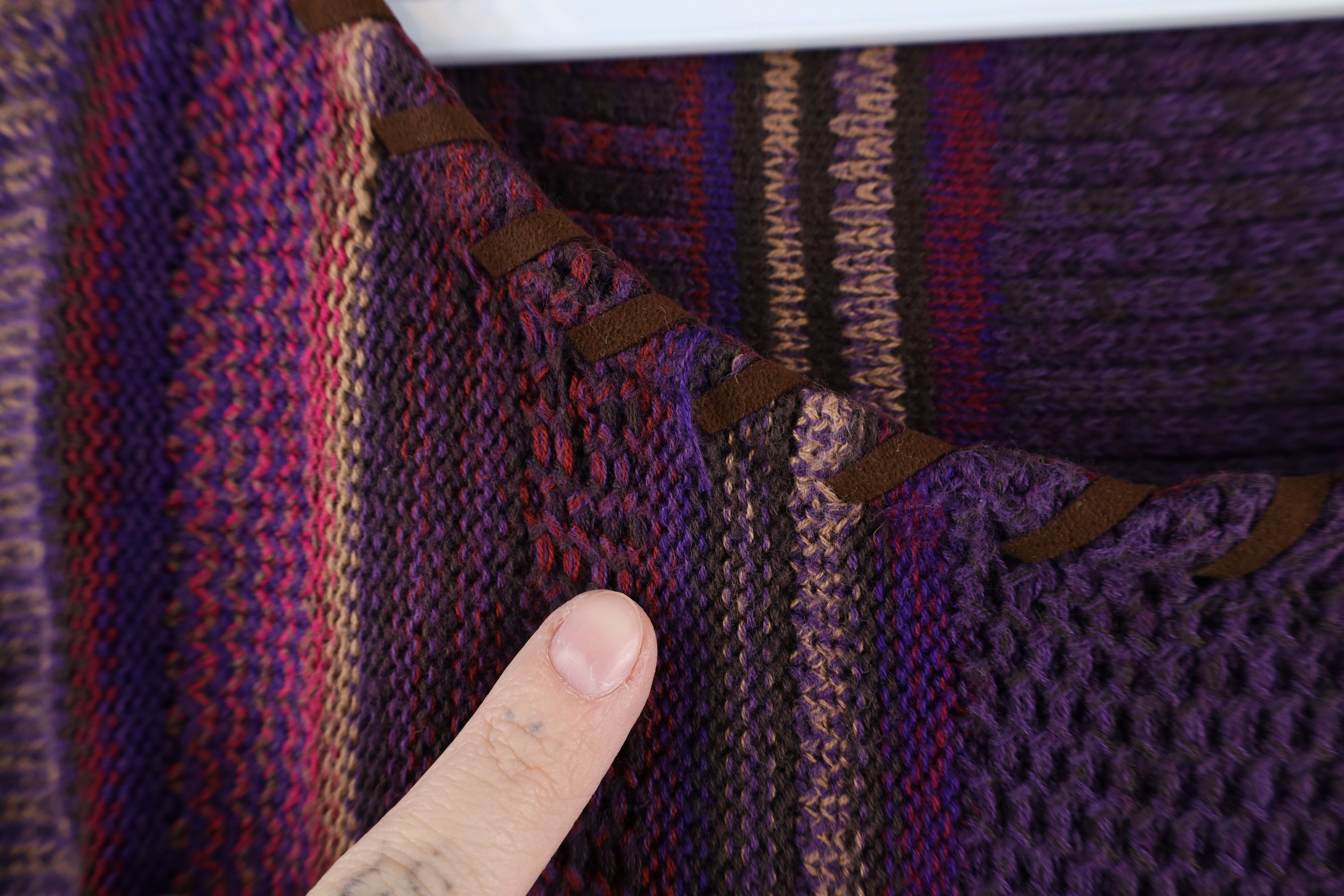 Ralph Lauren × Vintage Vintage Ralph Lauren Rainbow Striped Knit Crewneck Sweater Size L / US 10 / IT 46 - 4 Thumbnail