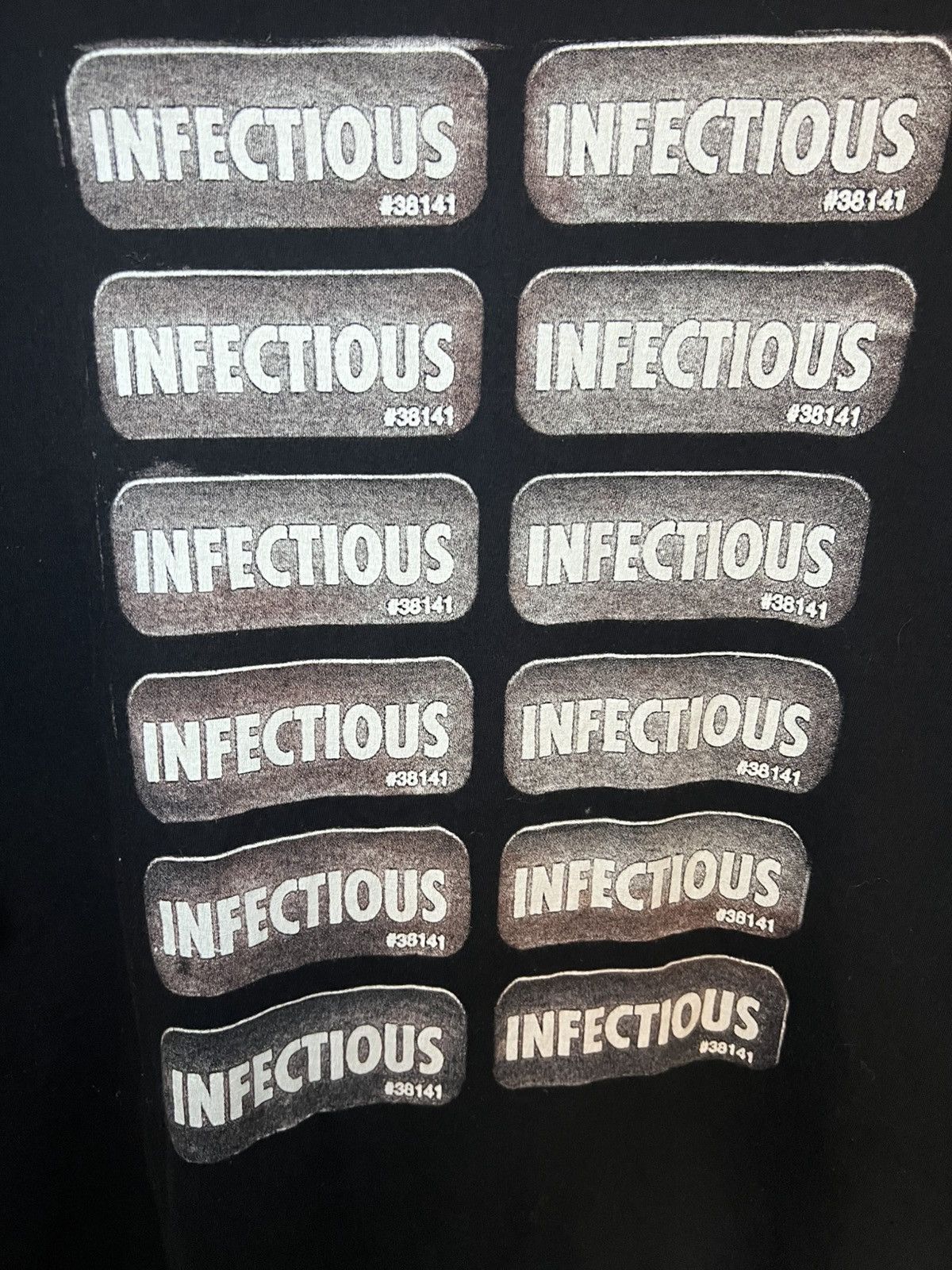 Undercover Vintage Undercover ‘Infectious’ Black Graphic T-Shirt Size US XL / EU 56 / 4 - 4 Thumbnail
