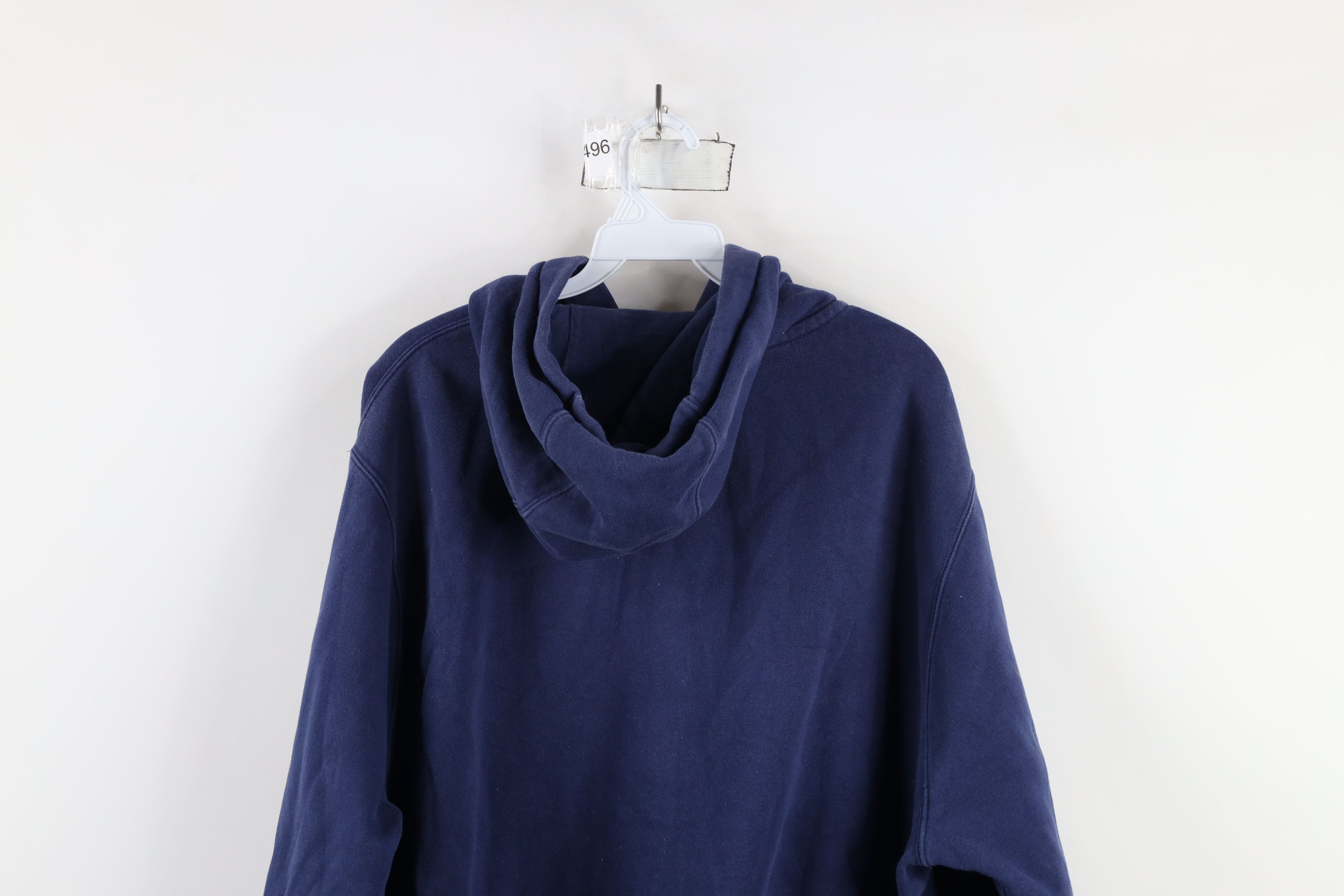 Nike × Vintage Vintage Y2K Nike Scott Mini Swoosh Hoodie Sweatshirt Blue Size US XL / EU 56 / 4 - 11 Thumbnail