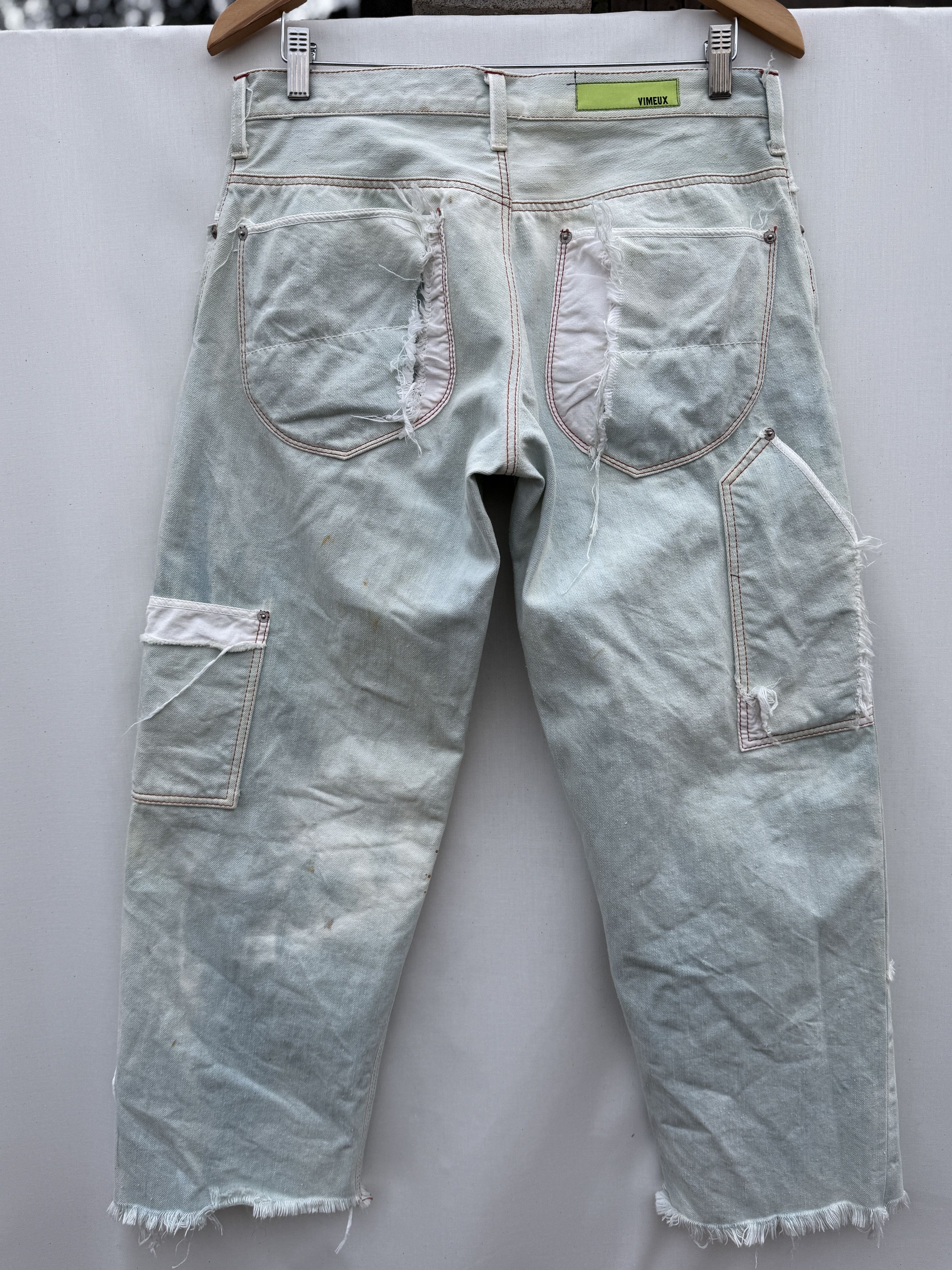 Other Vimeux Bleached Double Front Jeans Size US 34 / EU 50 - 2 Thumbnail