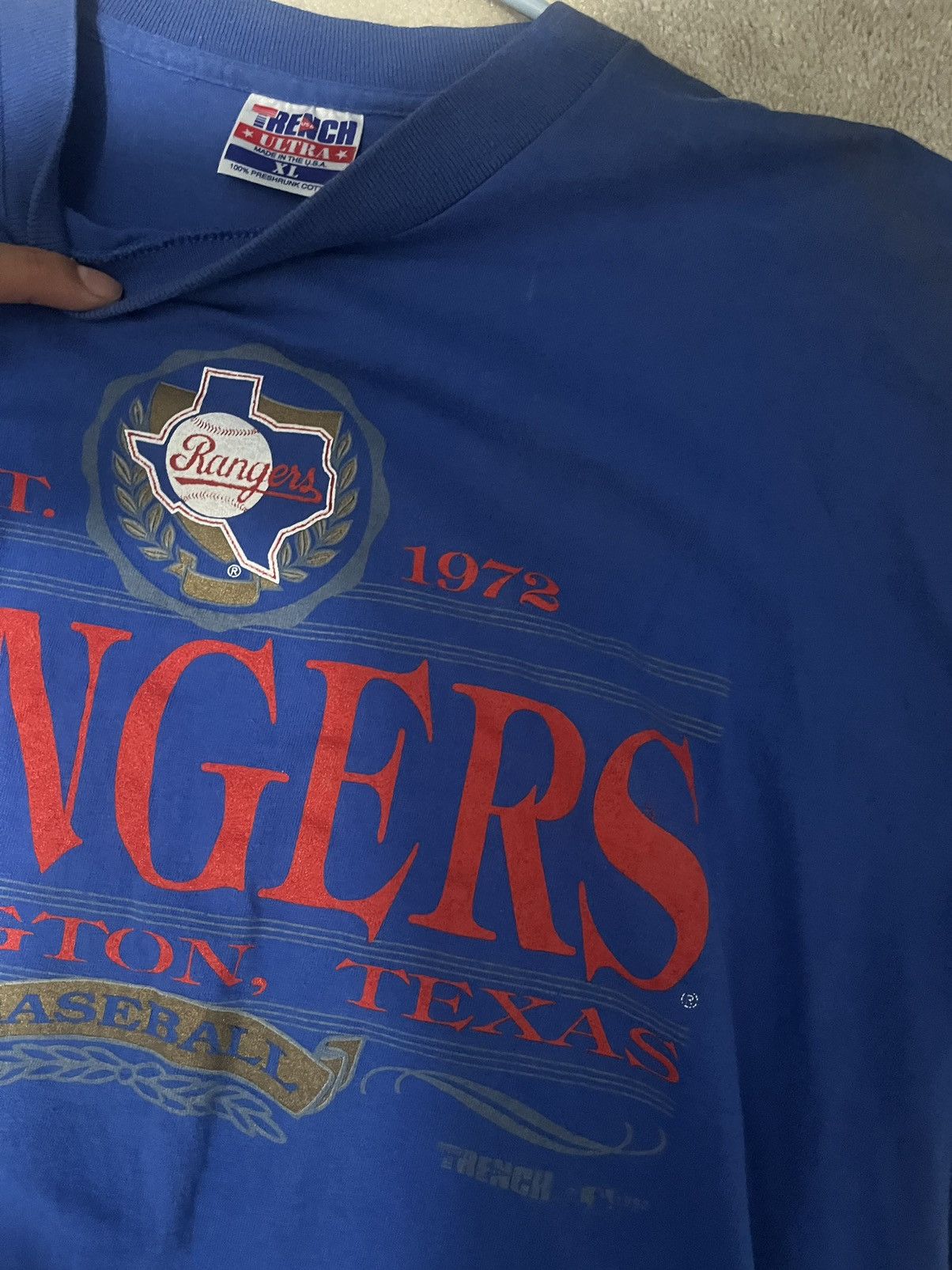 Vintage Vintage rangers t shirt Size US XL / EU 56 / 4 - 2 Thumbnail