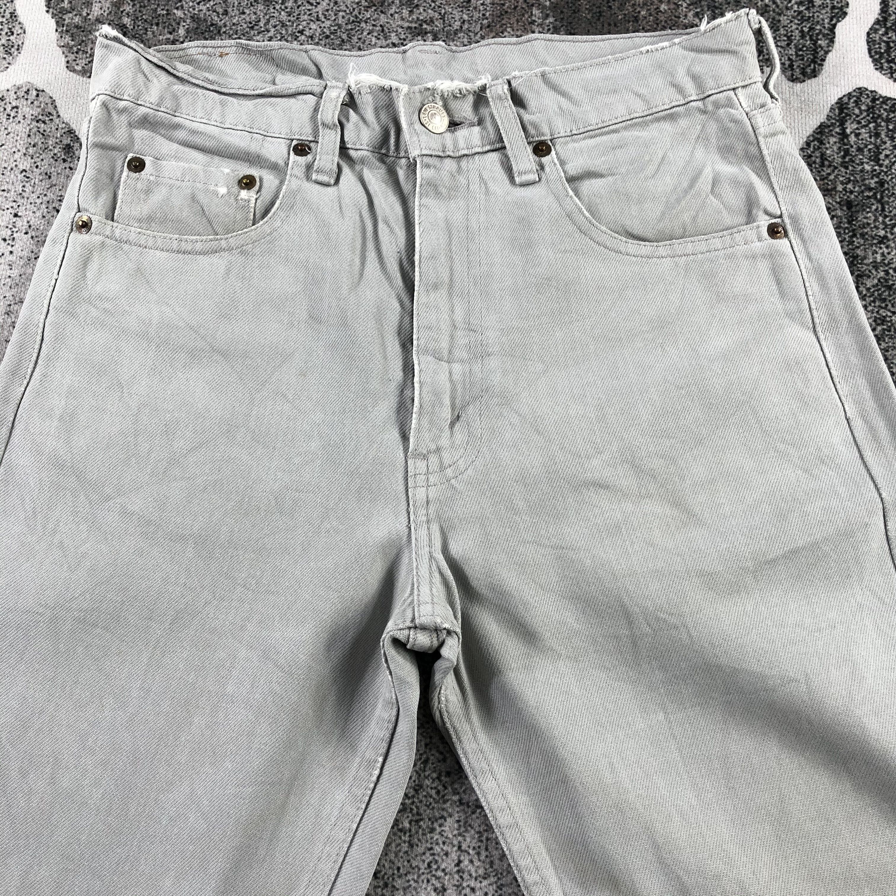 Levi's Vintage Levis 509 Jeans Faded Grey Denim KJ1271 Size US 28 / EU 44 - 3 Thumbnail