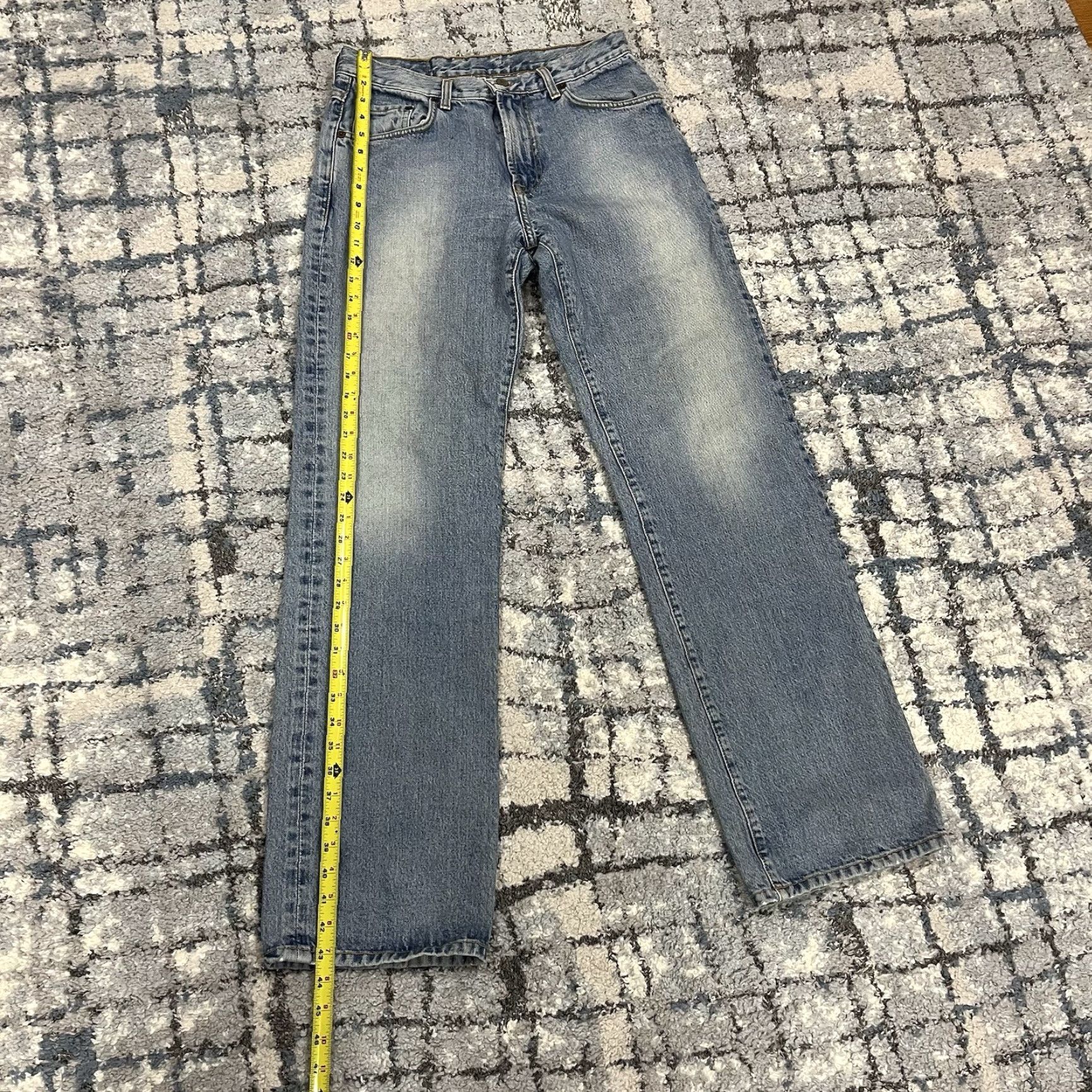 Lucky Brand Lucky Brand Jeans Dungarees Men 32 Light Blue Straight Leg 5-Pocket Denim Cotton USA Mexico Regular Medium Wash Vintage No (Zip) Size US 32 / EU 48 - 4 Thumbnail