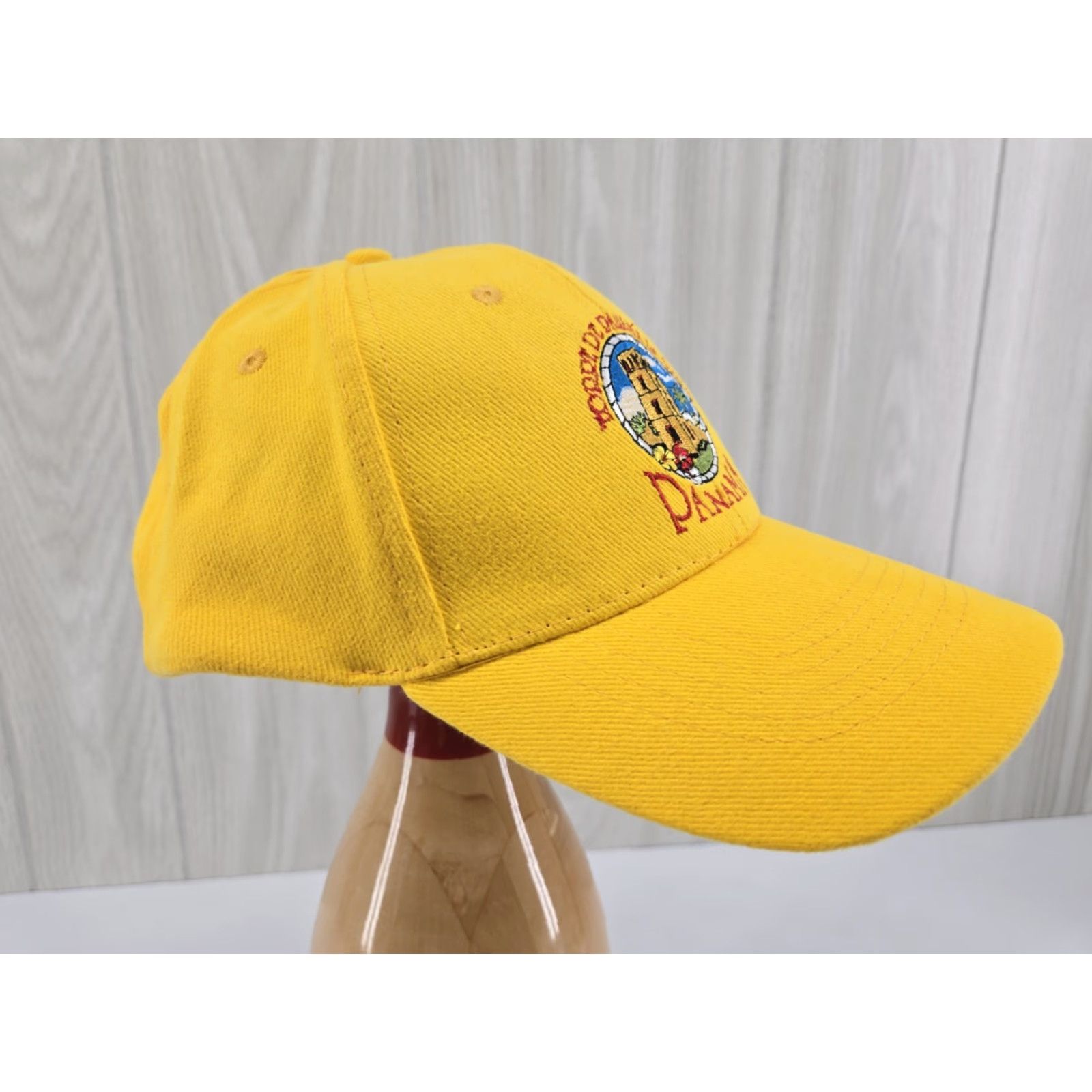 Vintage EQ Best Panama Baseball Cap OSFA Adjustable Yellow Unisex Adults - Vintage? No - 100% Cotton - Panama Theme - Hat Cap Size ONE SIZE - 3 Thumbnail
