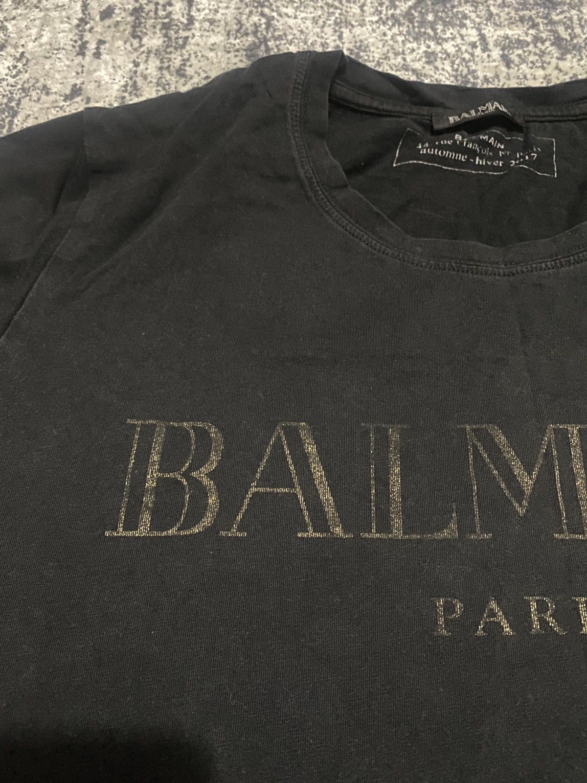 Balmain Luxury Balmain Paris big logo tee Size US M / EU 48-50 / 2 - 5 Thumbnail