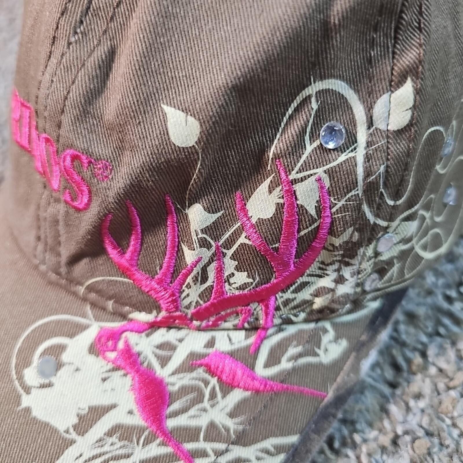 Other Primos Speak The Language Bejeweled Pink Letter hat Elk Hunt Size ONE SIZE - 2 Thumbnail