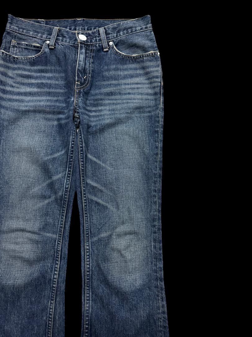 Levi's FLARED 90s Levi’s Bell Bottom Mudwash Distressed Denim Jean Size US 28 / EU 44 - 5 Thumbnail