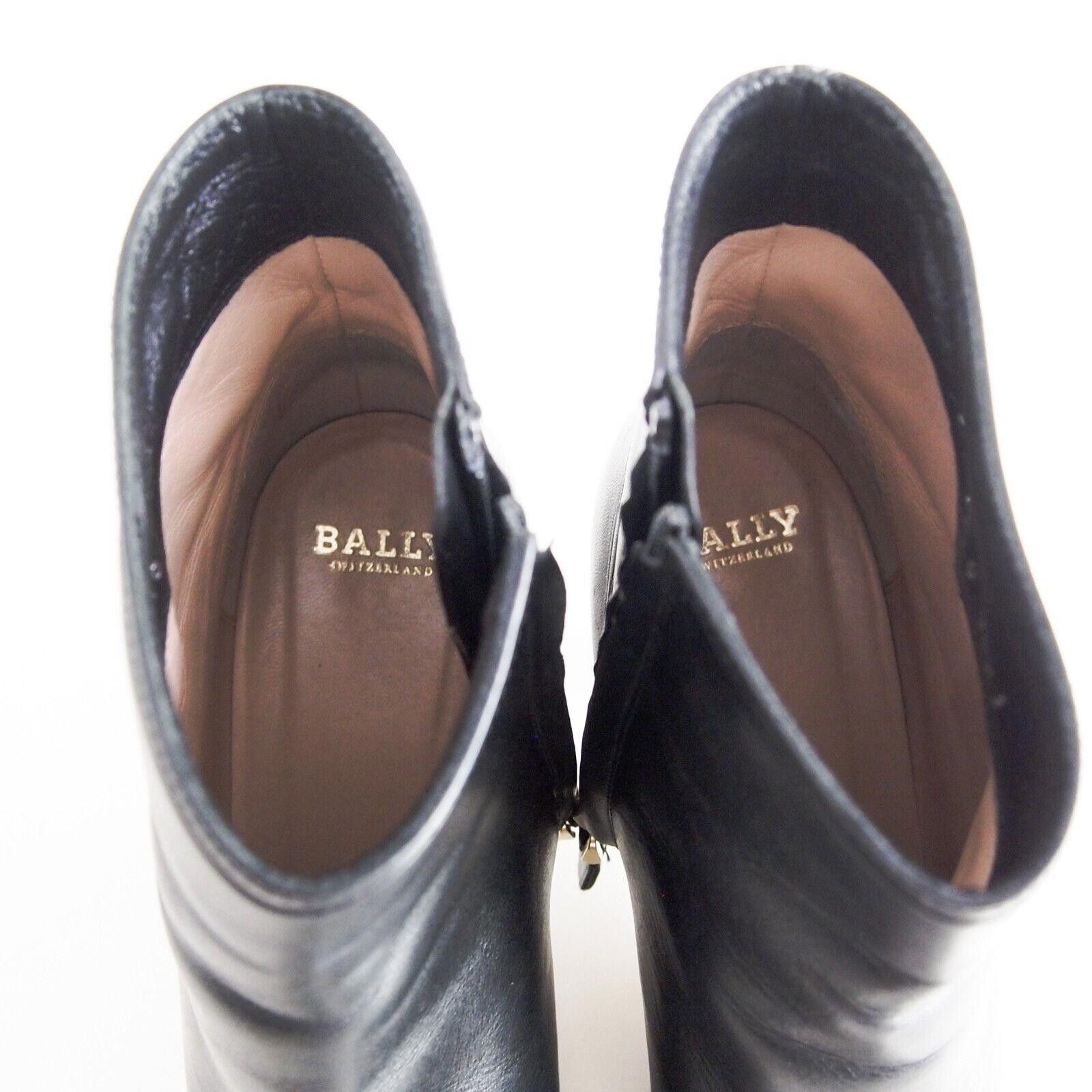 Bally Bally Doris Ankle Boots Mid Heel Black Womens US 9.5 EU 40 Size US 9.5 / IT 39.5 - 7 Thumbnail