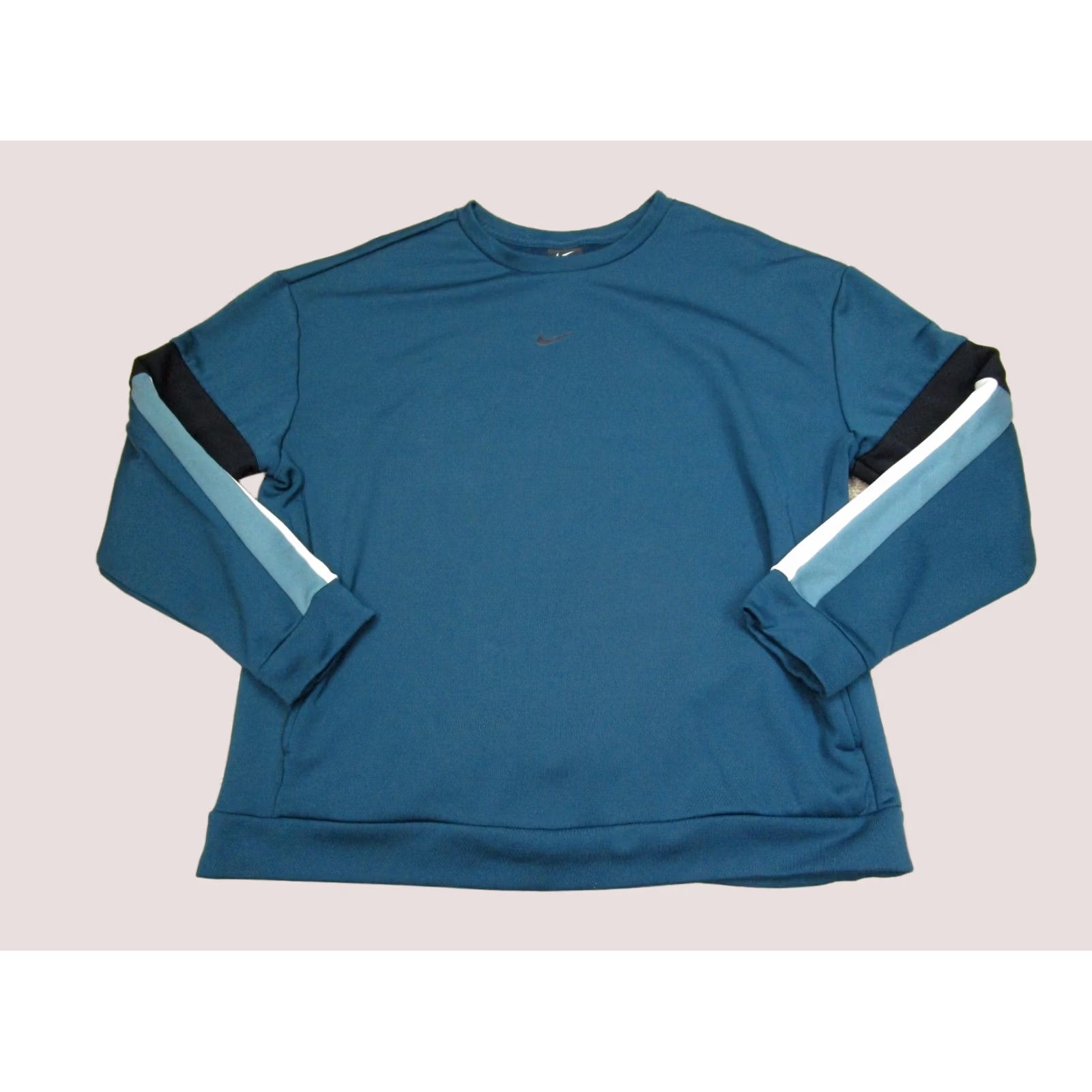Nike Nike Sweater Women M Pullover Mockup Blue Teal Logo Knit Casual All Seasons Fall Winter” Size M / US 6-8 / IT 42-44 - 1 Thumbnail