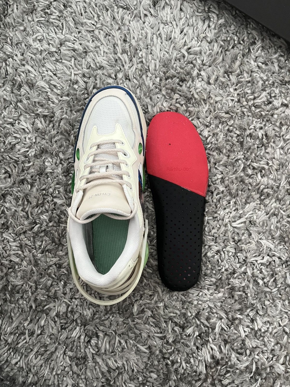 Raf Simons Raf Simons Cylon-21 (Runner) Cream brown blue Size US 8 / EU 41 - 7 Thumbnail