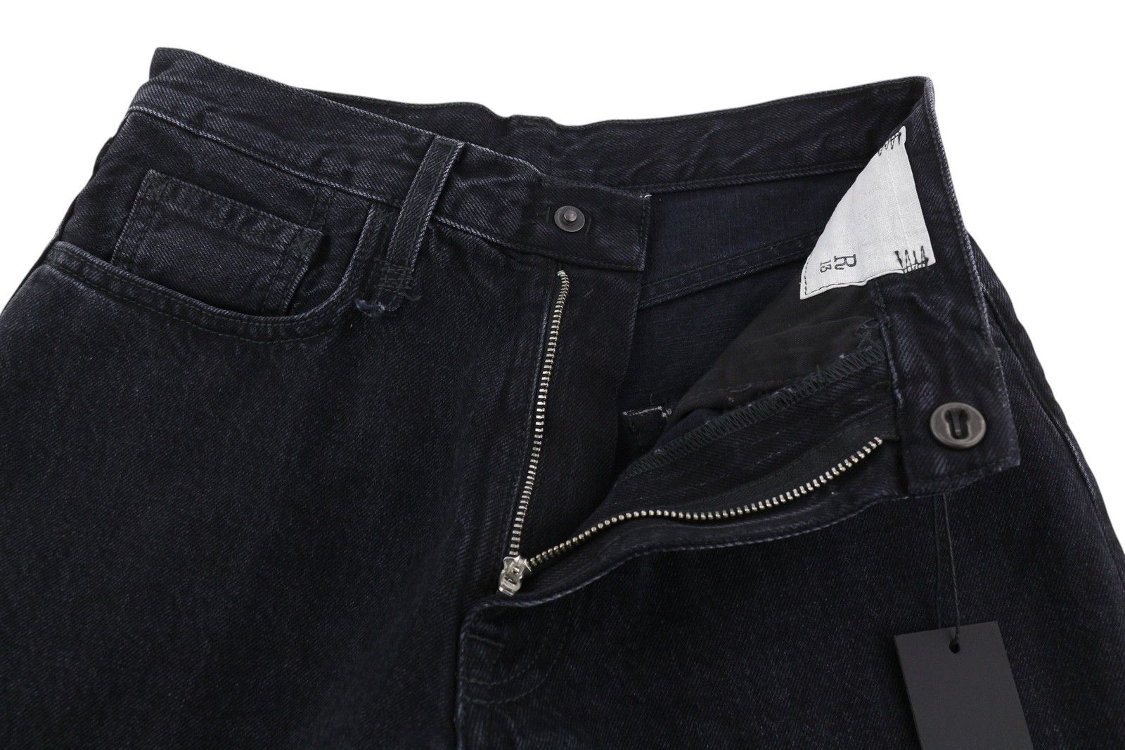 R13 ANKLED D'ARCY 23 Wide Cropped Onix Black 84487 Size 23" - 5 Thumbnail