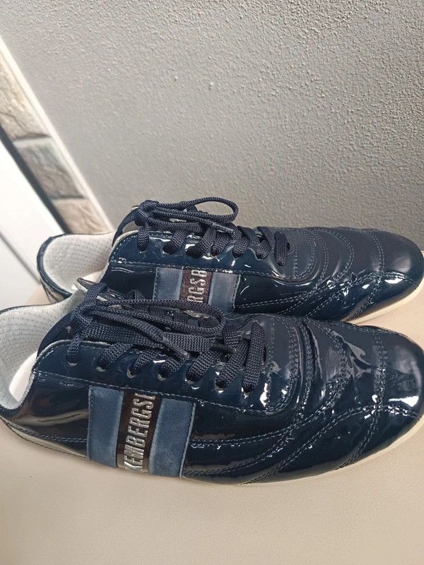 Dirk Bikkembergs Leather DB Trainers Shoes Football Sneakers Rare opium Size US 7 / IT 37 - 7 Thumbnail