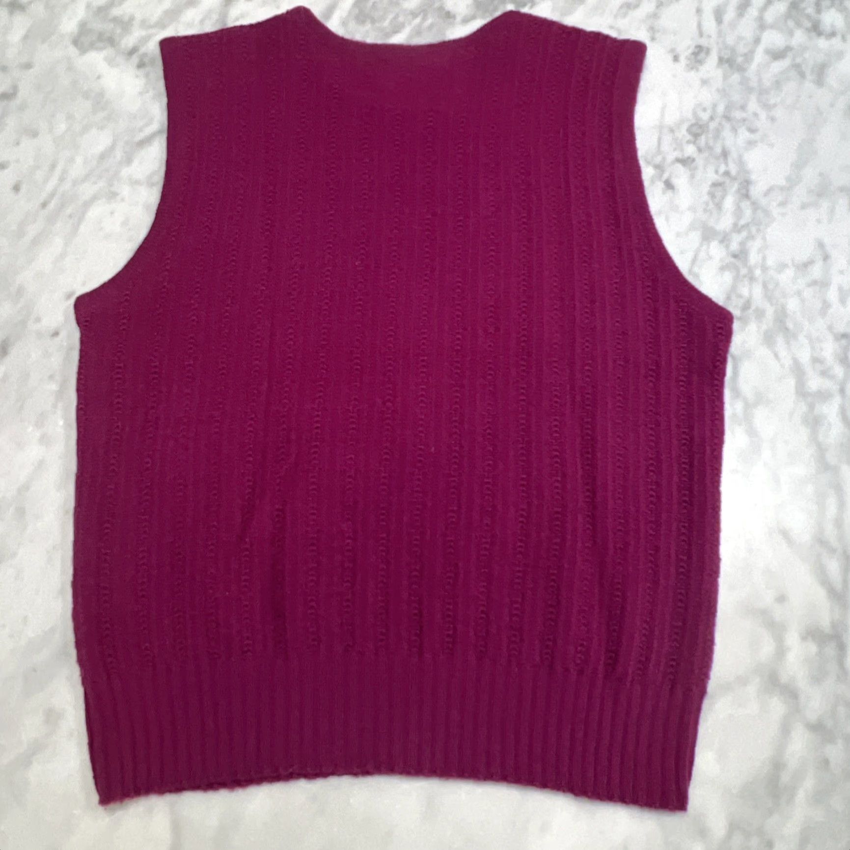 Pendleton VINTAGE Pendleton Virgin Wool Sweater Vest Womens Small Pullover Purple ish Size S / US 4 / IT 40 - 5 Thumbnail