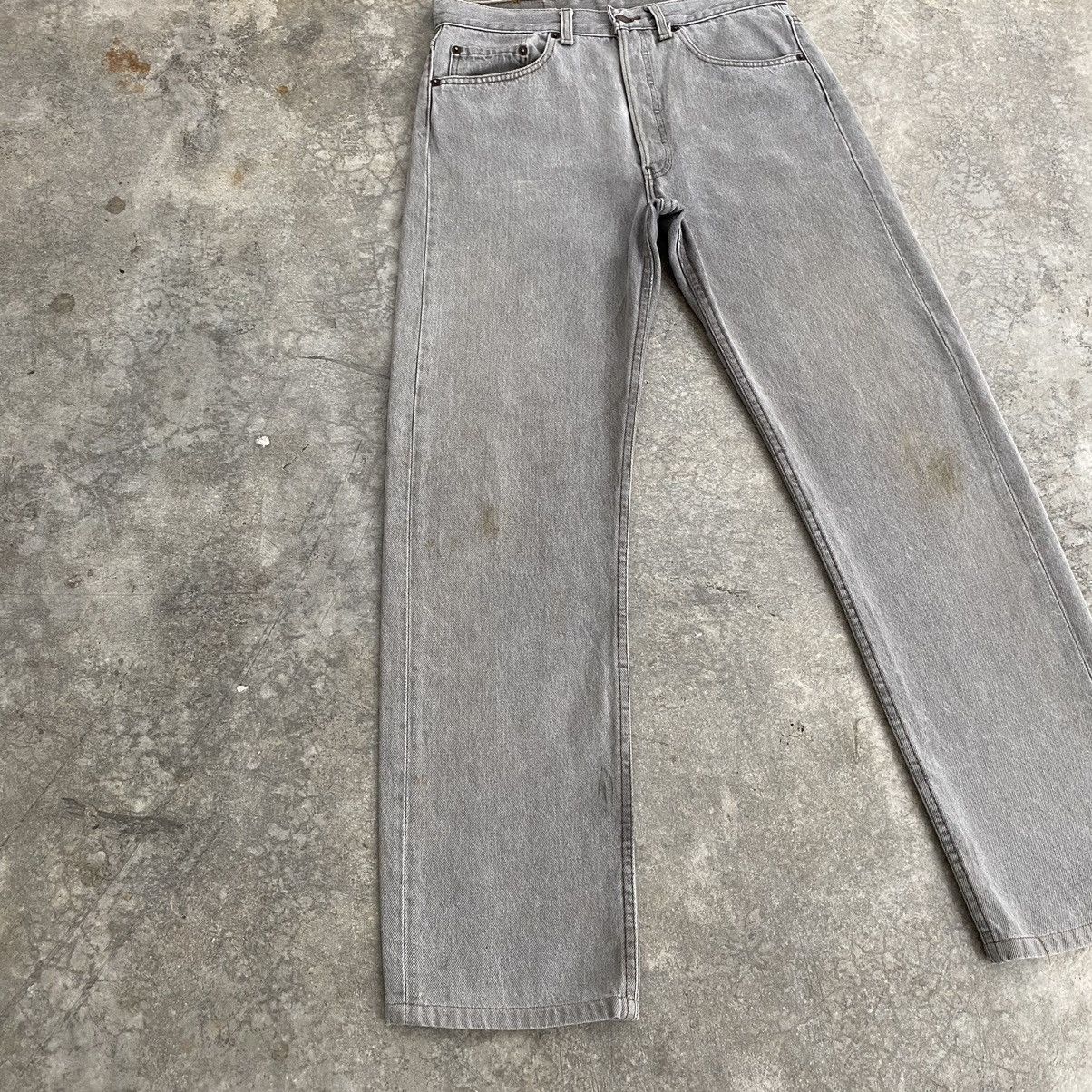 Levi's Size 30x29 VTG 1992 Levis 501 Desert Grey Denim Jeans Size US 30 / EU 46 - 5 Thumbnail