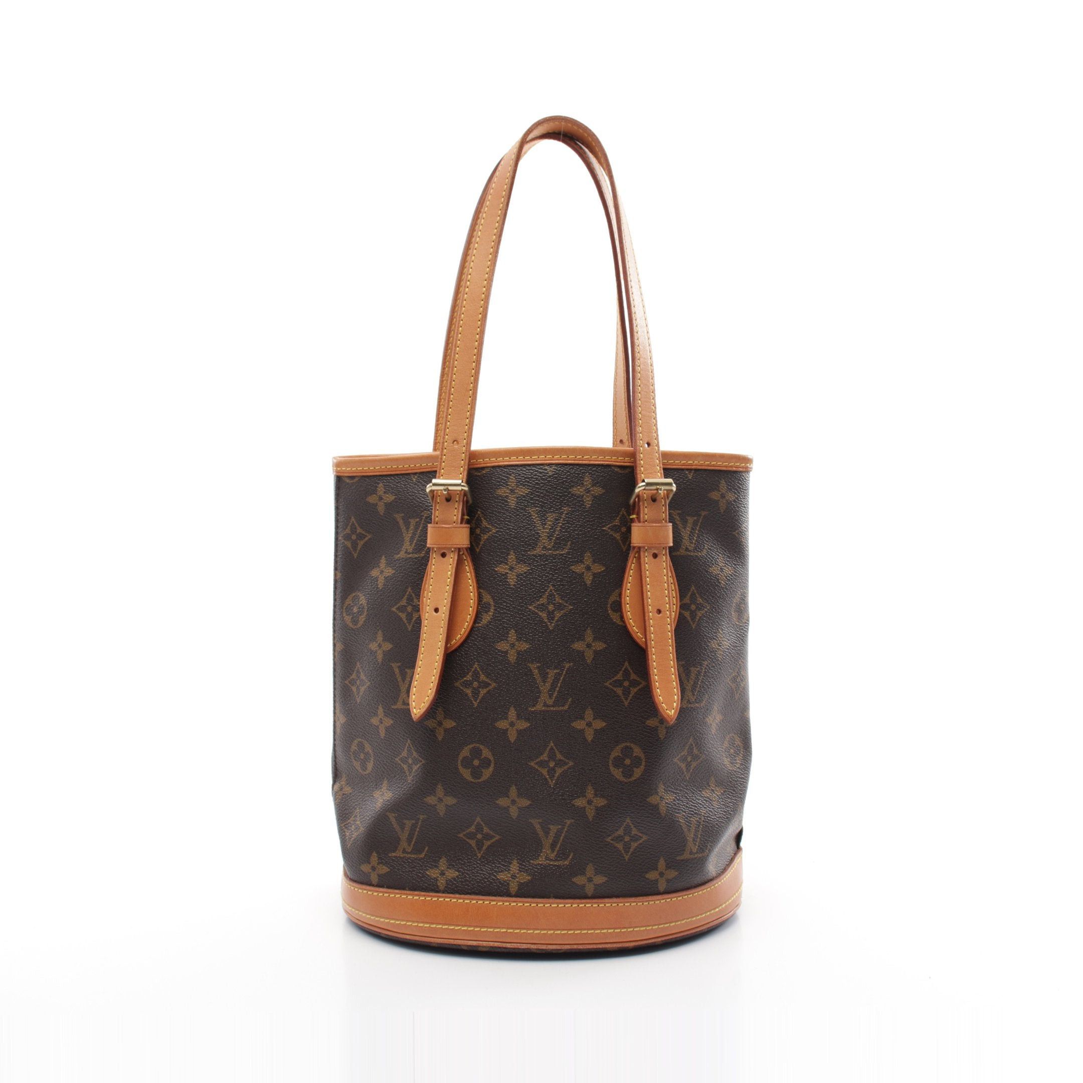 Louis Vuitton Louis Vuitton Bucket Pm Monogram Handbag Leather Brown Size ONE SIZE - 1 Thumbnail