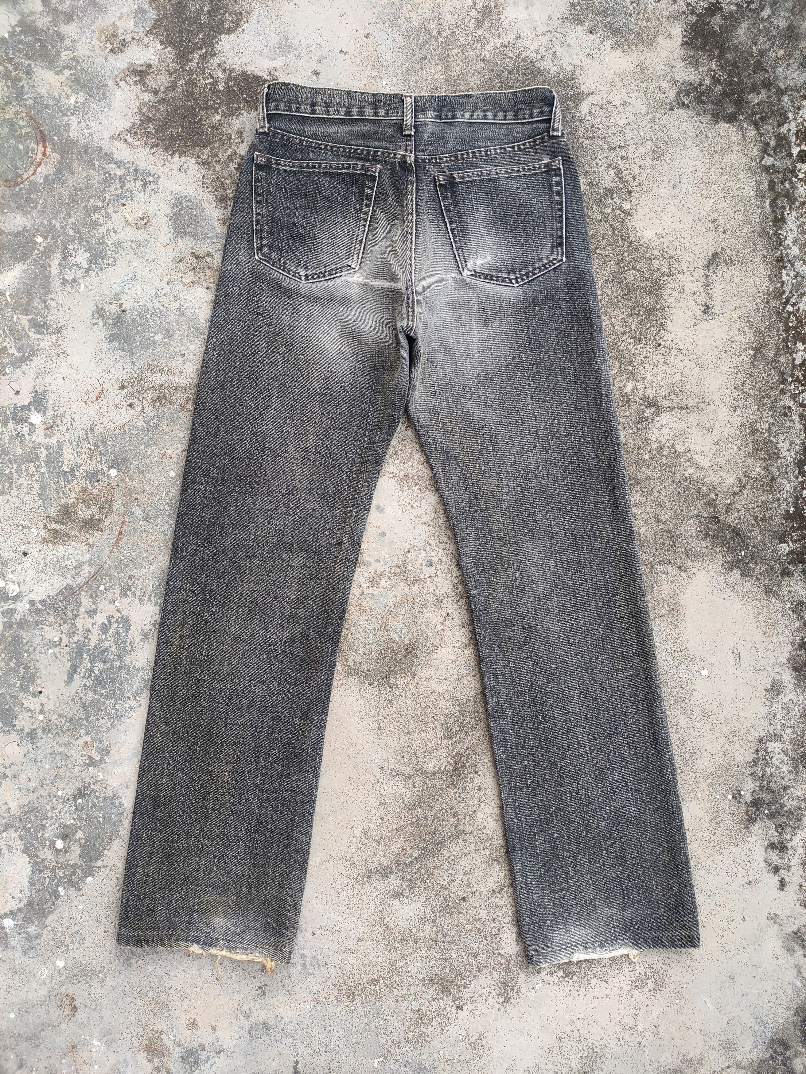 Japanese Brand × Jean VINTAGE JAPANESE FADED BLACK RIPPED JEANS DENIM PANTS Size US 30 / EU 46 - 7 Thumbnail