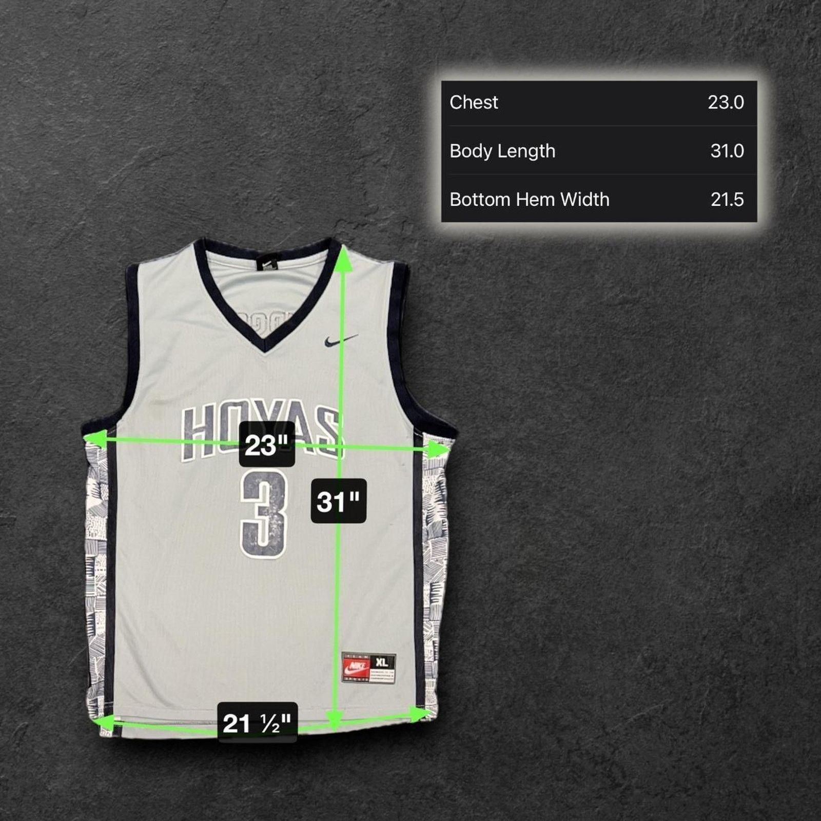 Nike Nike Allen Iverson Georgetown Hoyas Authentic Team Jersey Size US XL / EU 56 / 4 - 6 Thumbnail