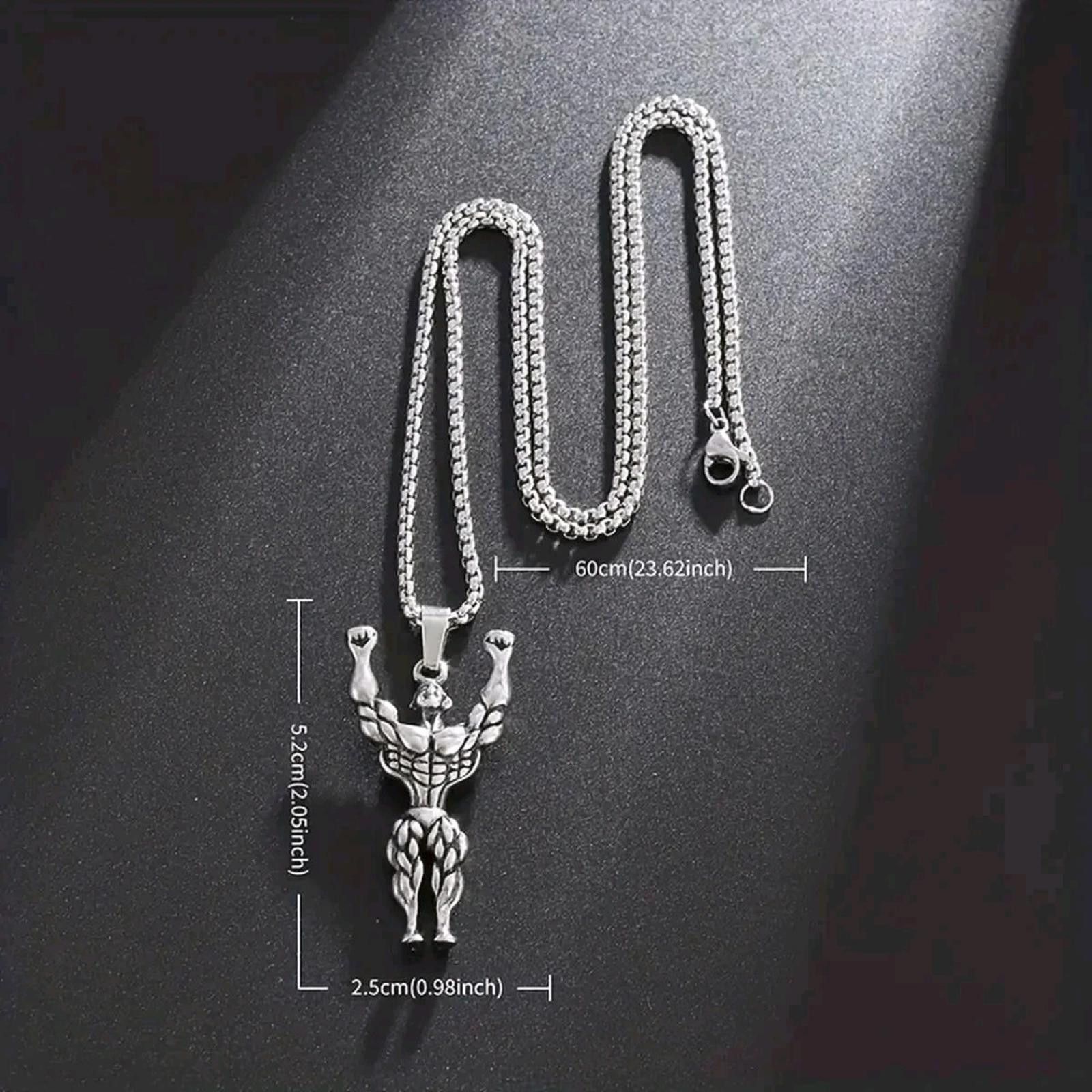 Other Gym Necklace Chain Gold Zinc Jewelry Fitness Body Builder Size ONE SIZE - 7 Thumbnail