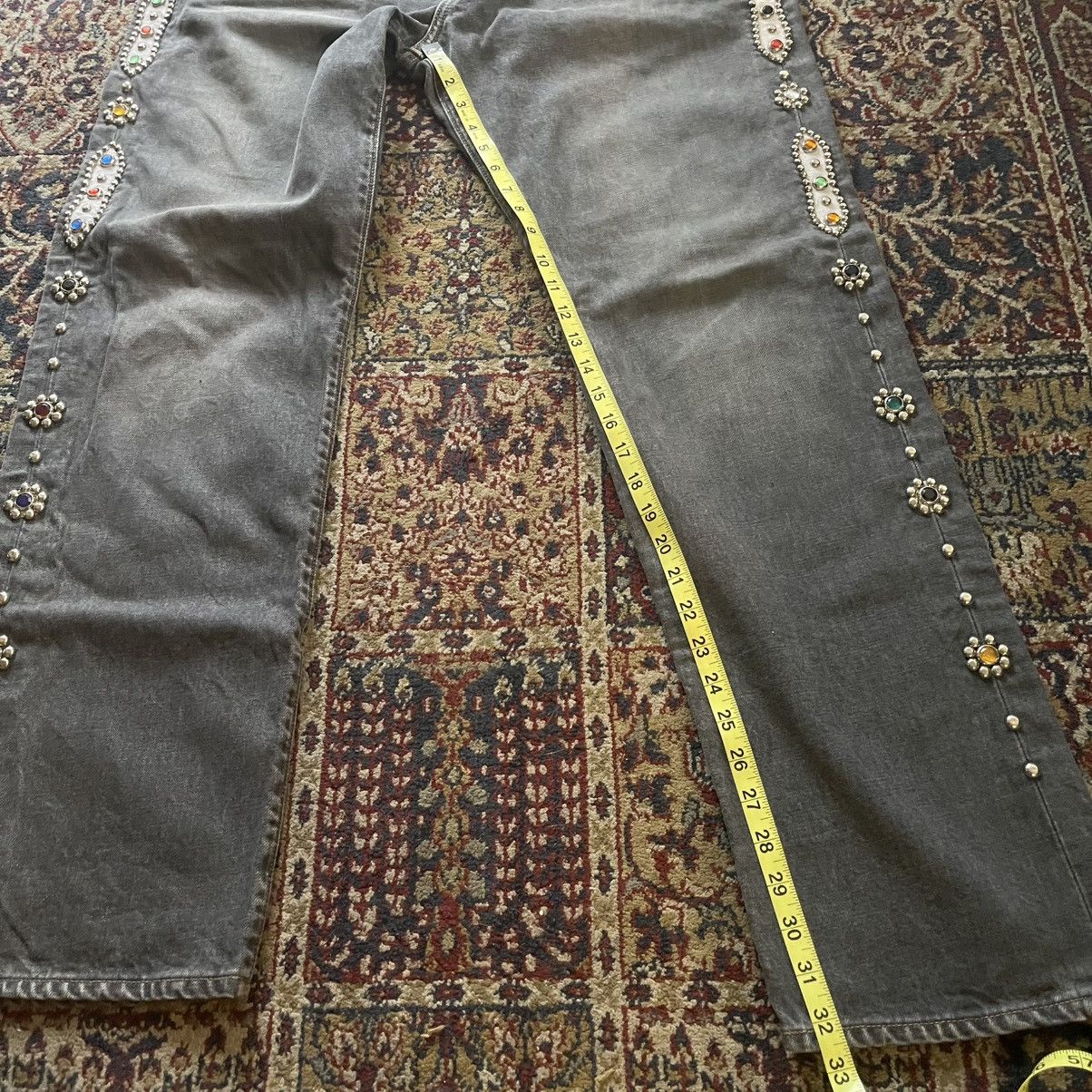 Kapital Kountry Kapital Kountry side Studs Gems Black Denim Jeans size 38 Size US 38 / EU 54 - 18 Thumbnail