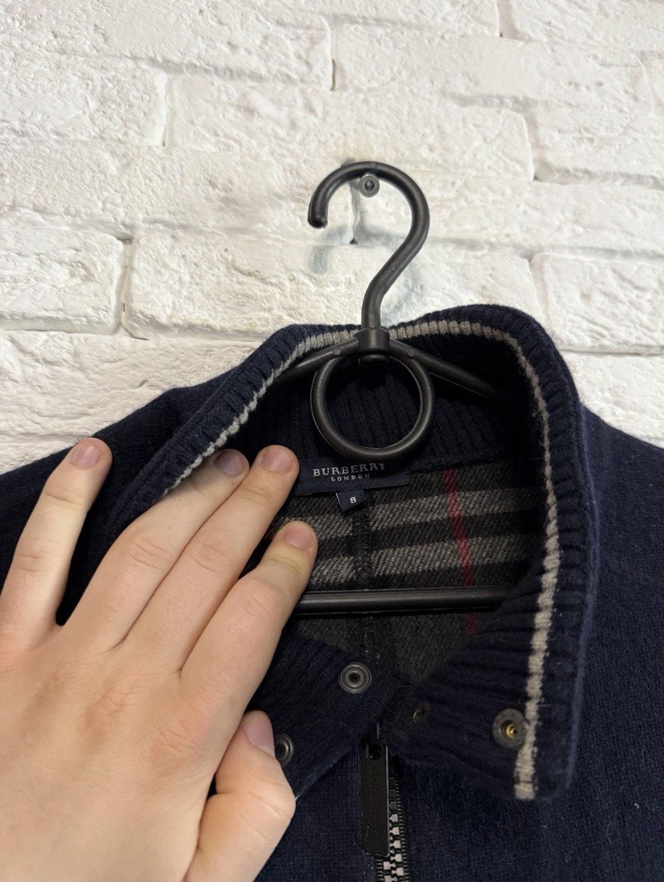 Burberry Vintage Burberry Wool Bomber Jacket Nova Check Sz L "8" Size US L / EU 52-54 / 3 - 4 Thumbnail