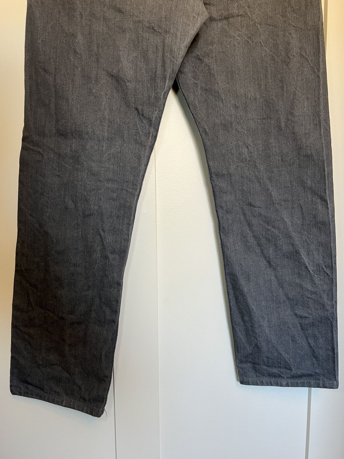 Naked & Famous Vintage Naked & Famous grey raw selvedge silver denim jeans Size US 33 - 7 Thumbnail