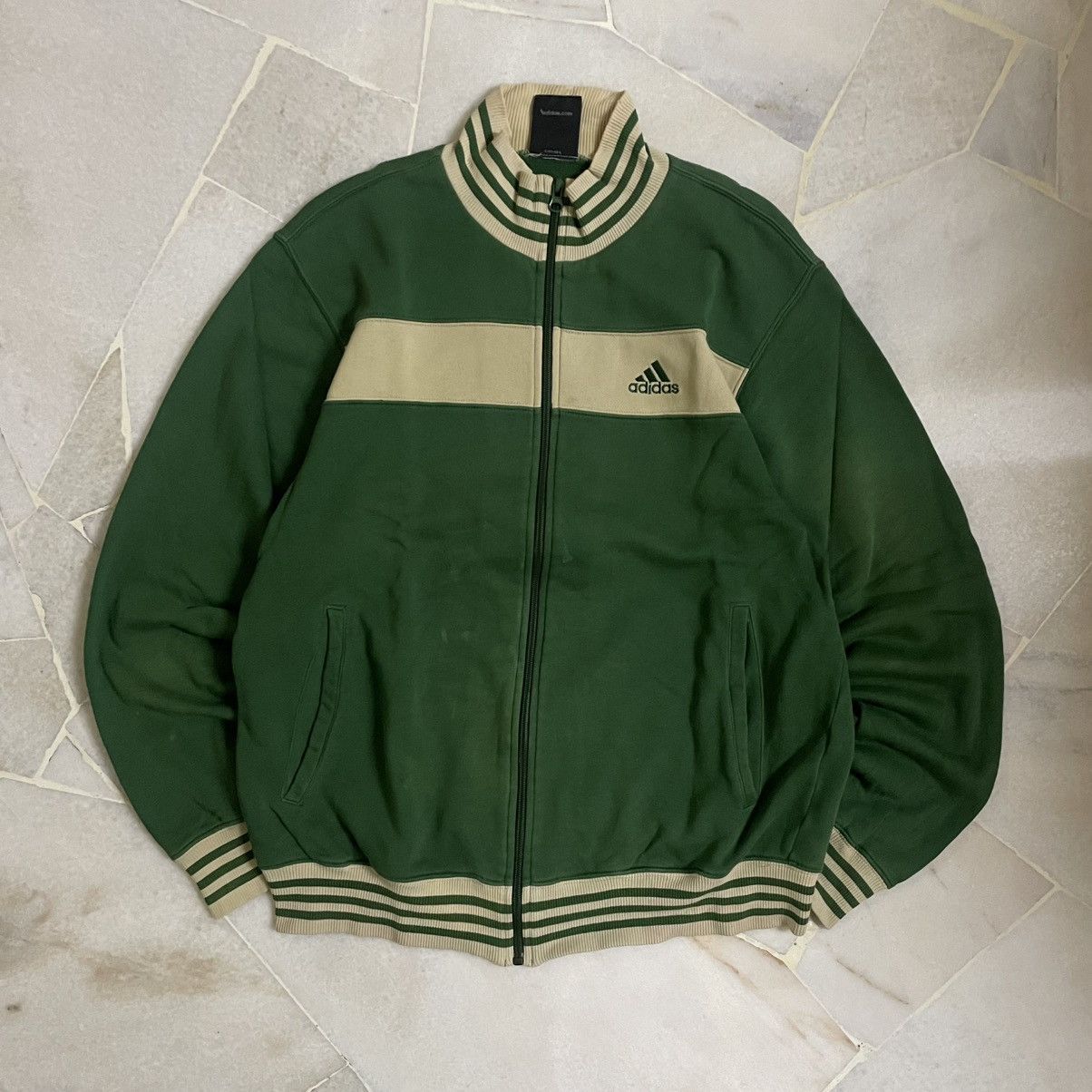 Adidas Vintage classic Adidas Jacket Zipper with collar Size US L / EU 52-54 / 3 - 2 Thumbnail