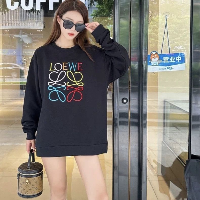 Loewe LOEWE Crazy thread embroidered round neck hoodie Size XS / US 0-2 / IT 36-38 - 1 Thumbnail