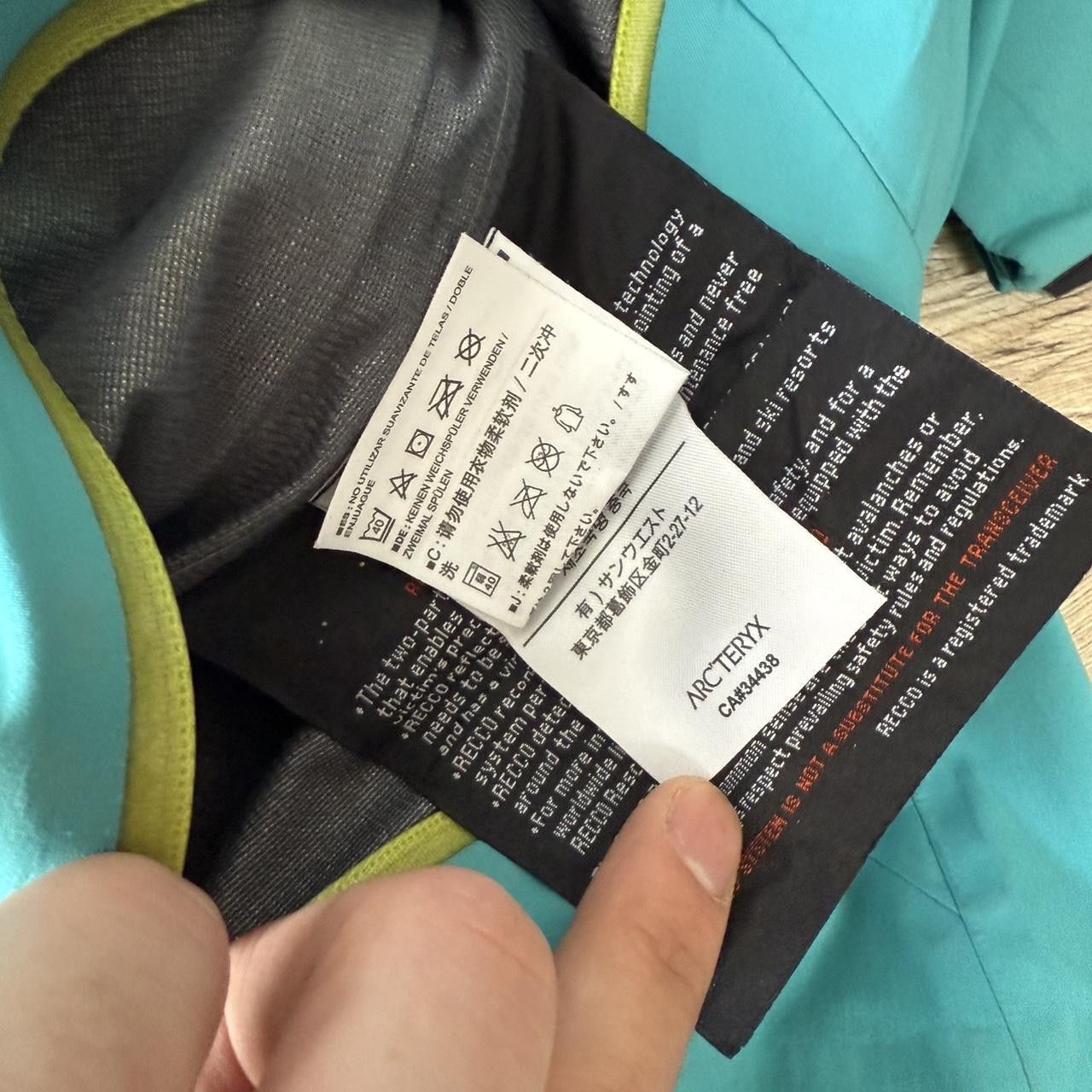 Arc'teryx Arcteryx Goretex Turquise Jacket Hooded Size S / US 4 / IT 40 - 8 Thumbnail