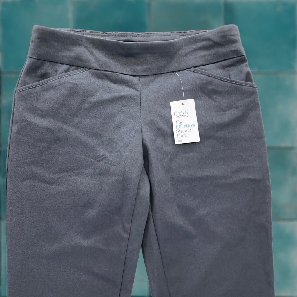 Croft & Barrow Croft & Barrow The Effortless Stretch Pant Women's 6P Gray Pull On NWT Chino Stretch Pants Size 28" / US 6 / IT 42 - 1 Thumbnail