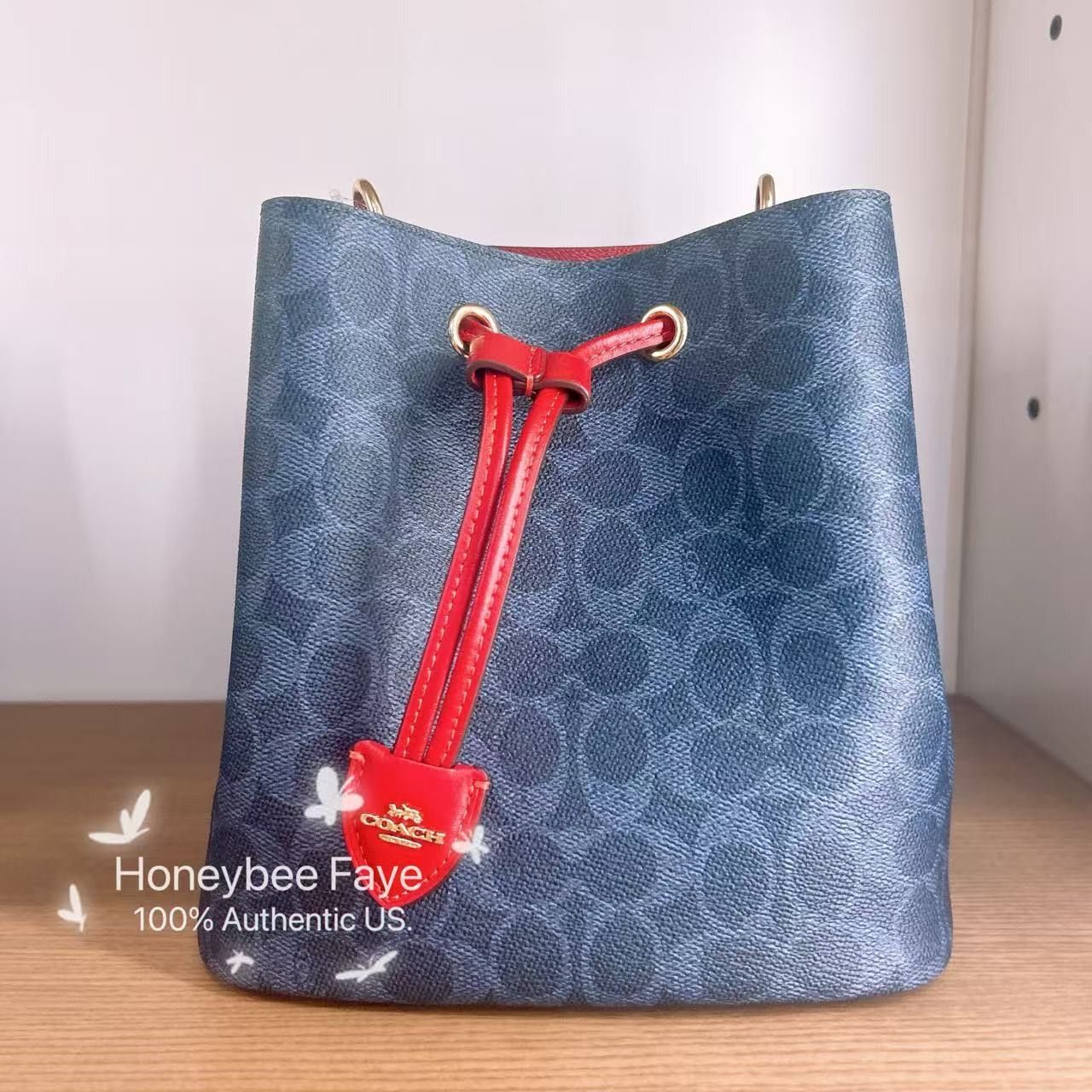 Coach NWT Coach Rowan Bucket Bag In Signature Canvas CBH07 Size ONE SIZE - 3 Thumbnail